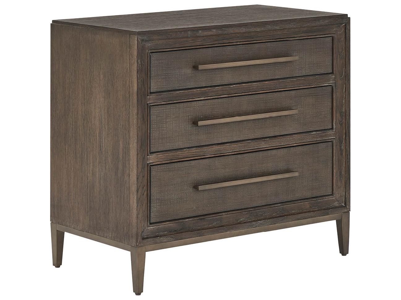 Universal Furniture Montclair 3-Drawers Brown Nightstand