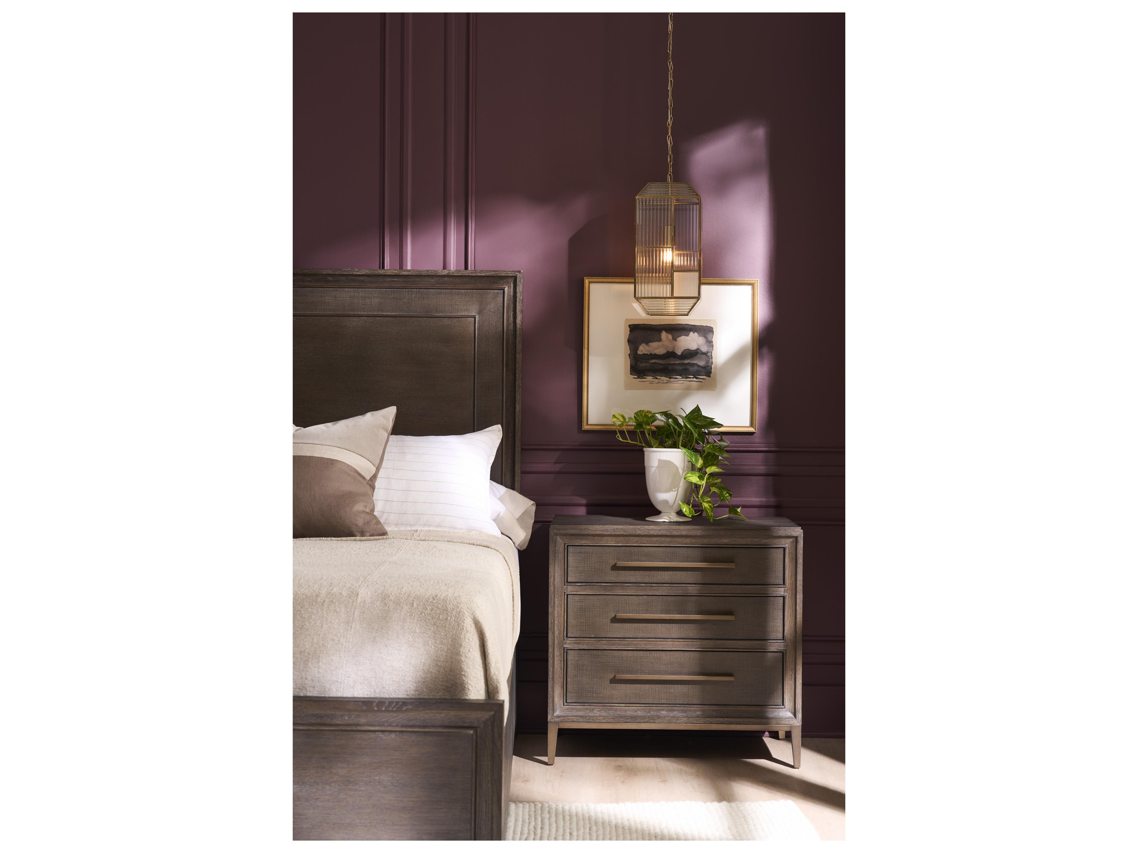 Universal Furniture Montclair 3-Drawers Brown Nightstand