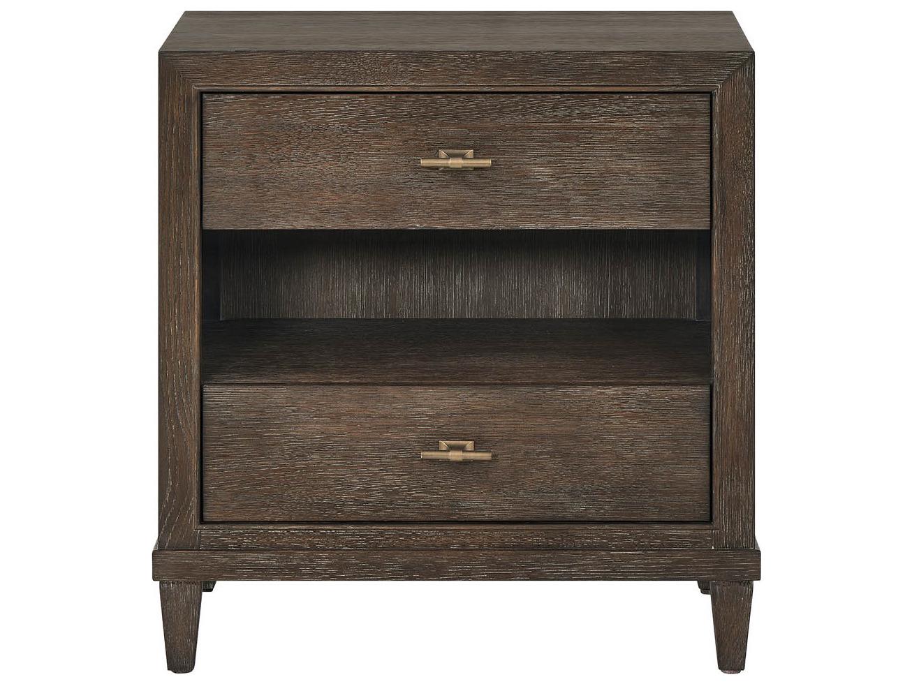 Universal Furniture Montclair 2-Drawers Brown Nightstand