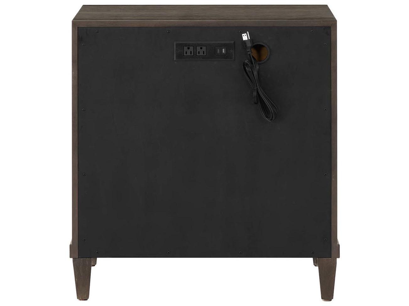 Universal Furniture Montclair 2-Drawers Brown Nightstand