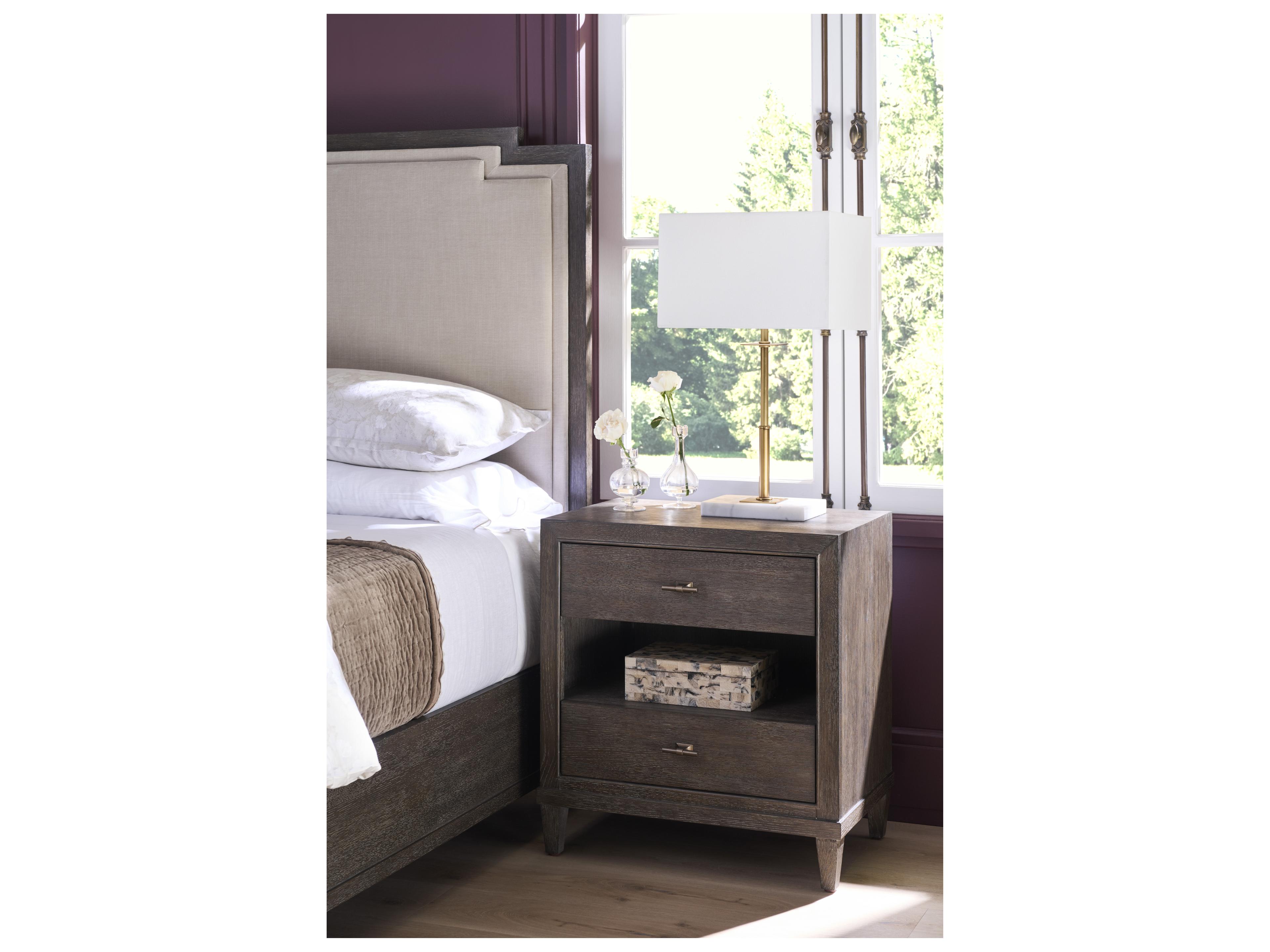 Universal Furniture Montclair 2-Drawers Brown Nightstand