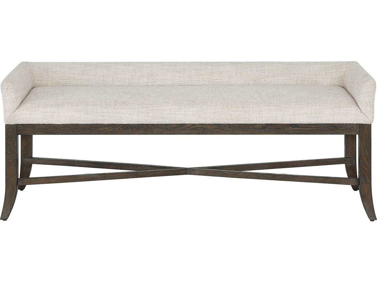 Universal Furniture Montclair Cocoa Beige Upholstered Accent Bench