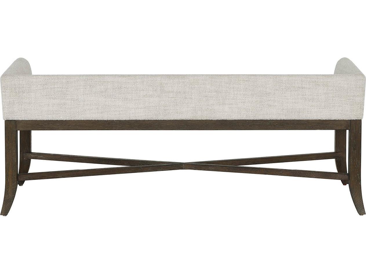 Universal Furniture Montclair Cocoa Beige Upholstered Accent Bench