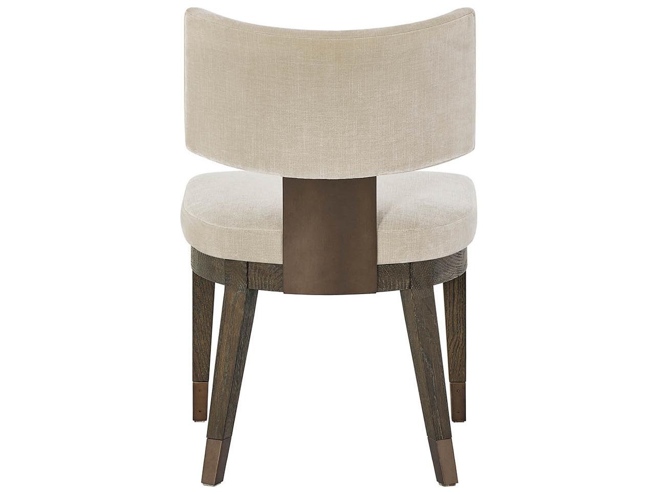 Universal Furniture Montclair Hardwood Beige Upholstered Armless Dining Chair