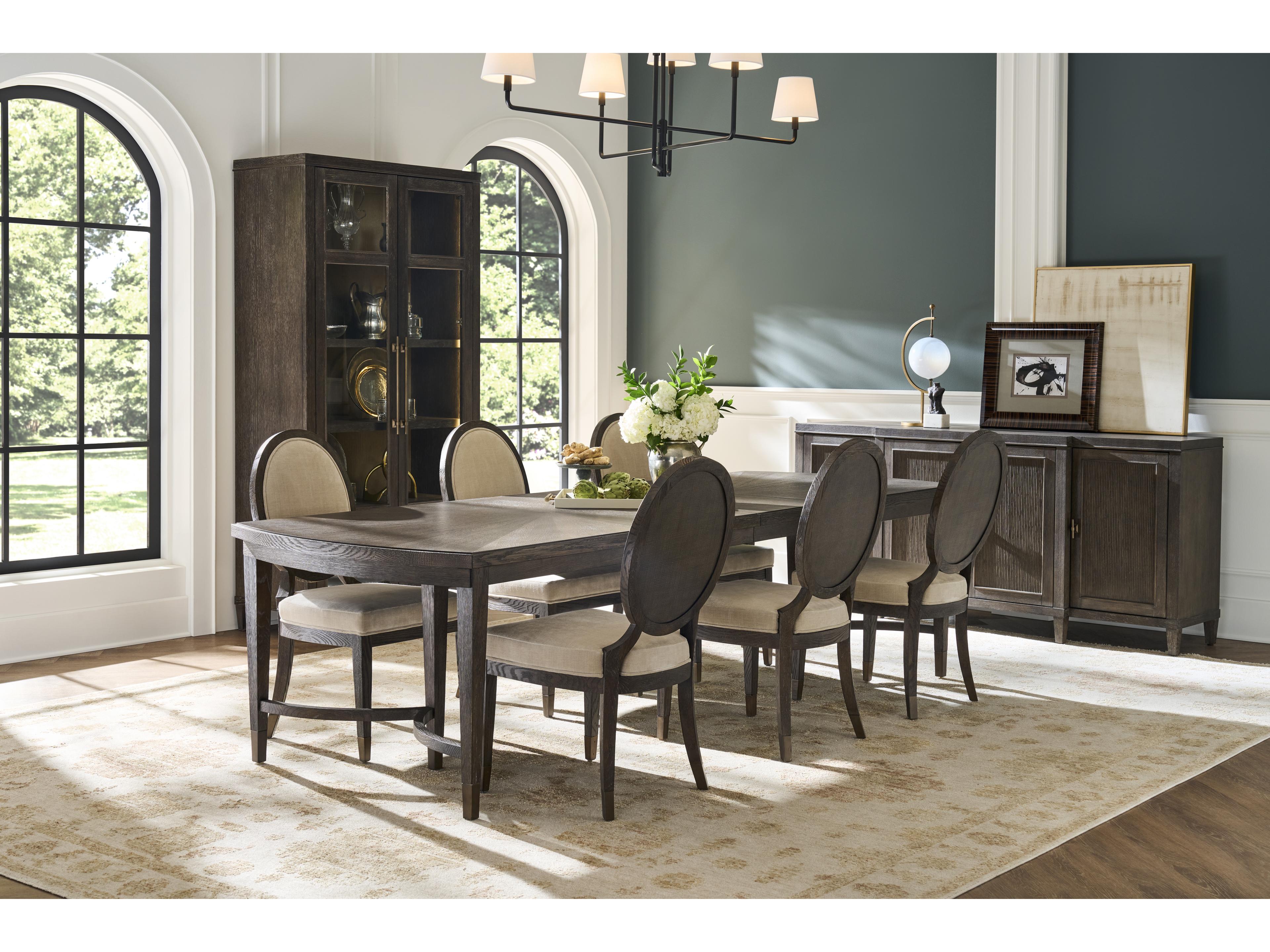 Universal Furniture Montclair Oval Wood Cocoa Dining Table