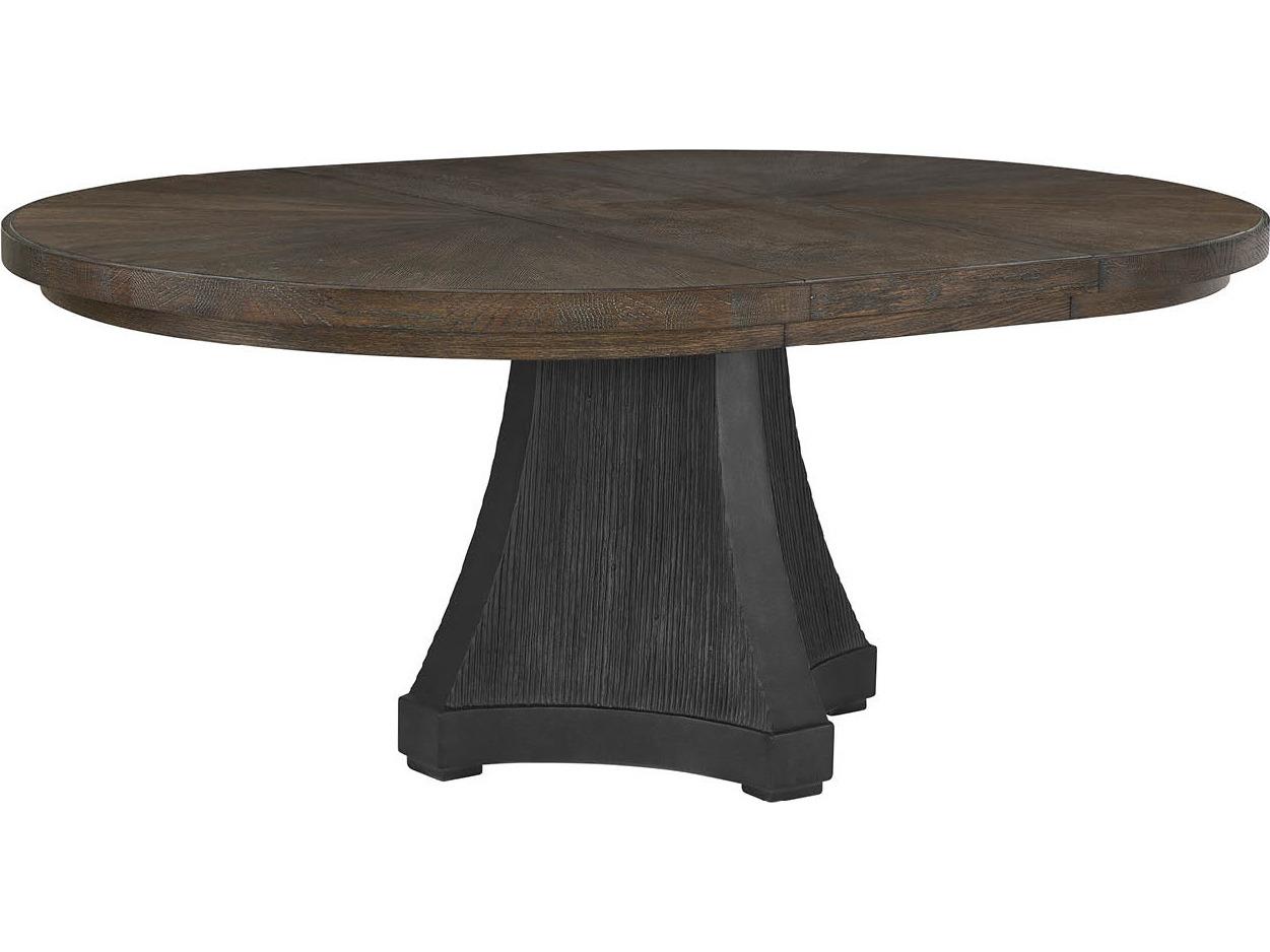 Universal Furniture Montclair Round Wood Cocoa Dining Table