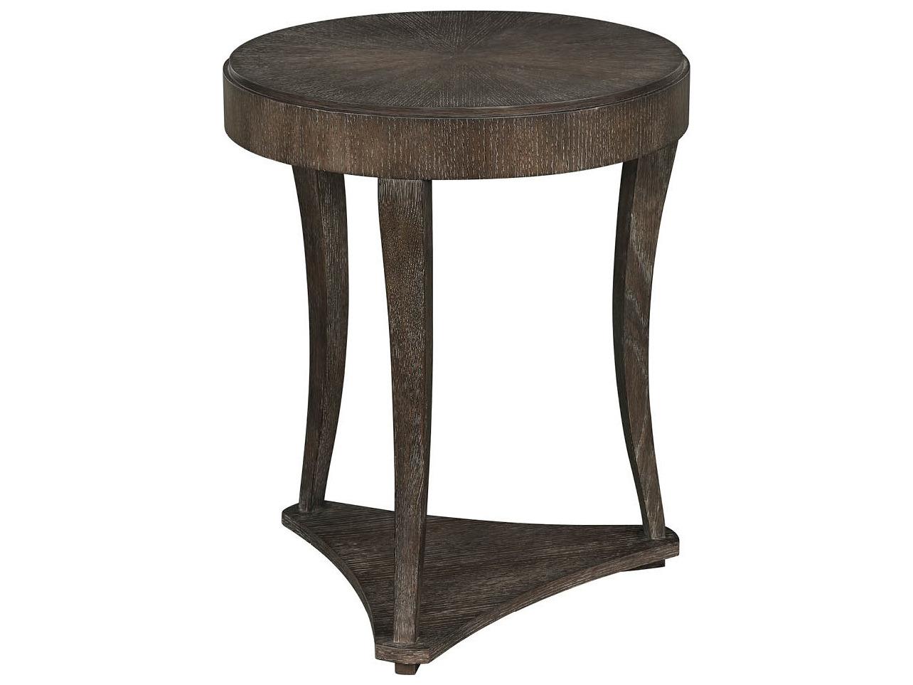 Universal Furniture Montclair Round Wood Cocoa End Table