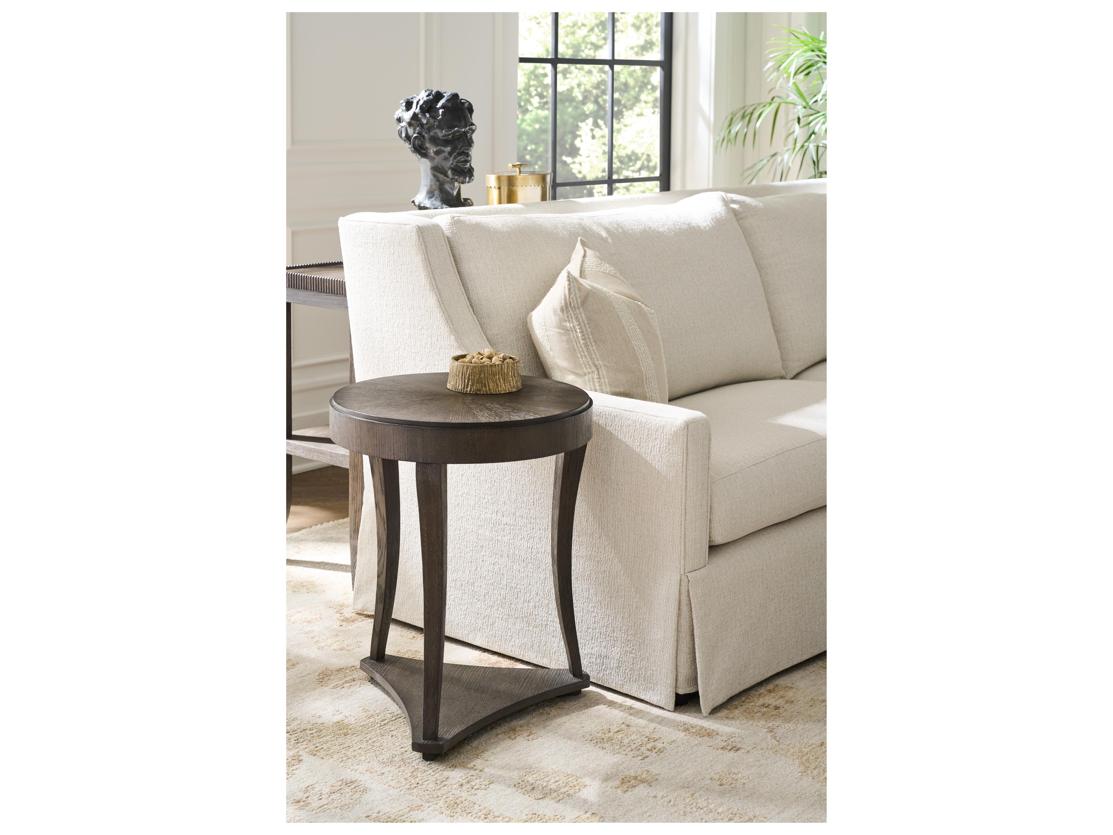 Universal Furniture Montclair Round Wood Cocoa End Table