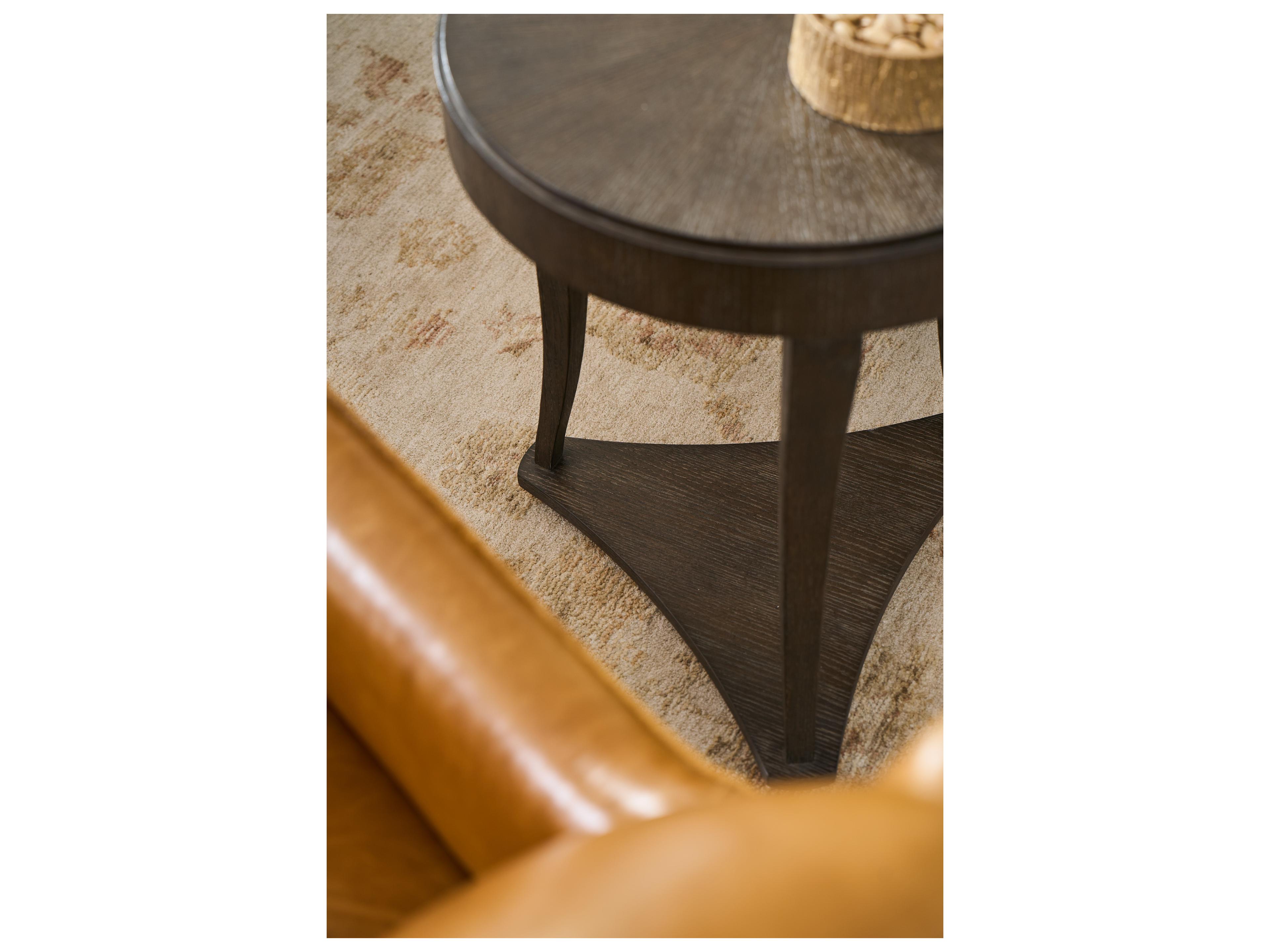 Universal Furniture Montclair Round Wood Cocoa End Table