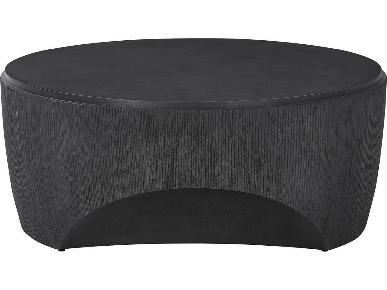 Universal Furniture Montclair Oval Wood Ebony Coffee Table