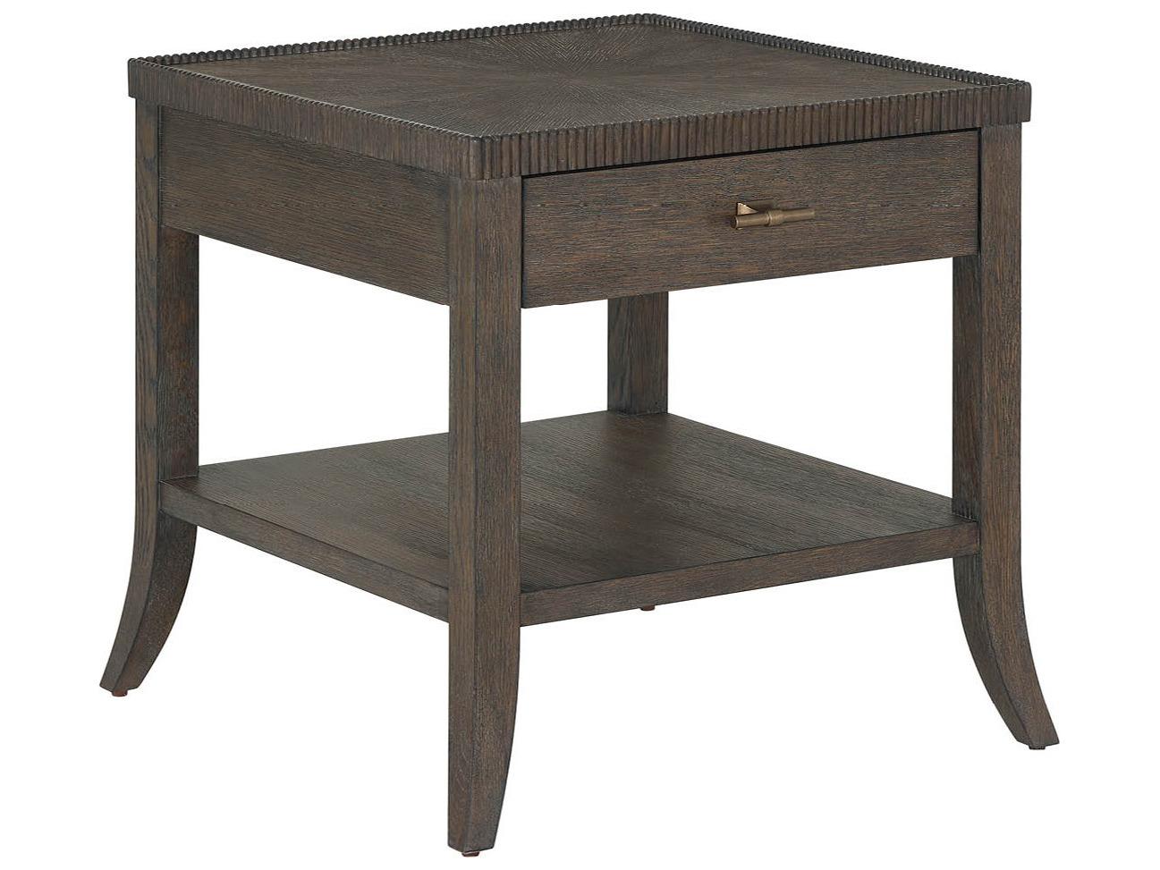 Universal Furniture Montclair Rectangular Wood Cocoa End Table