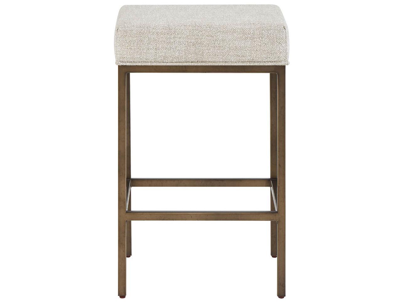Universal Furniture Montclair Smioked Gold Upholstered Counter Stool