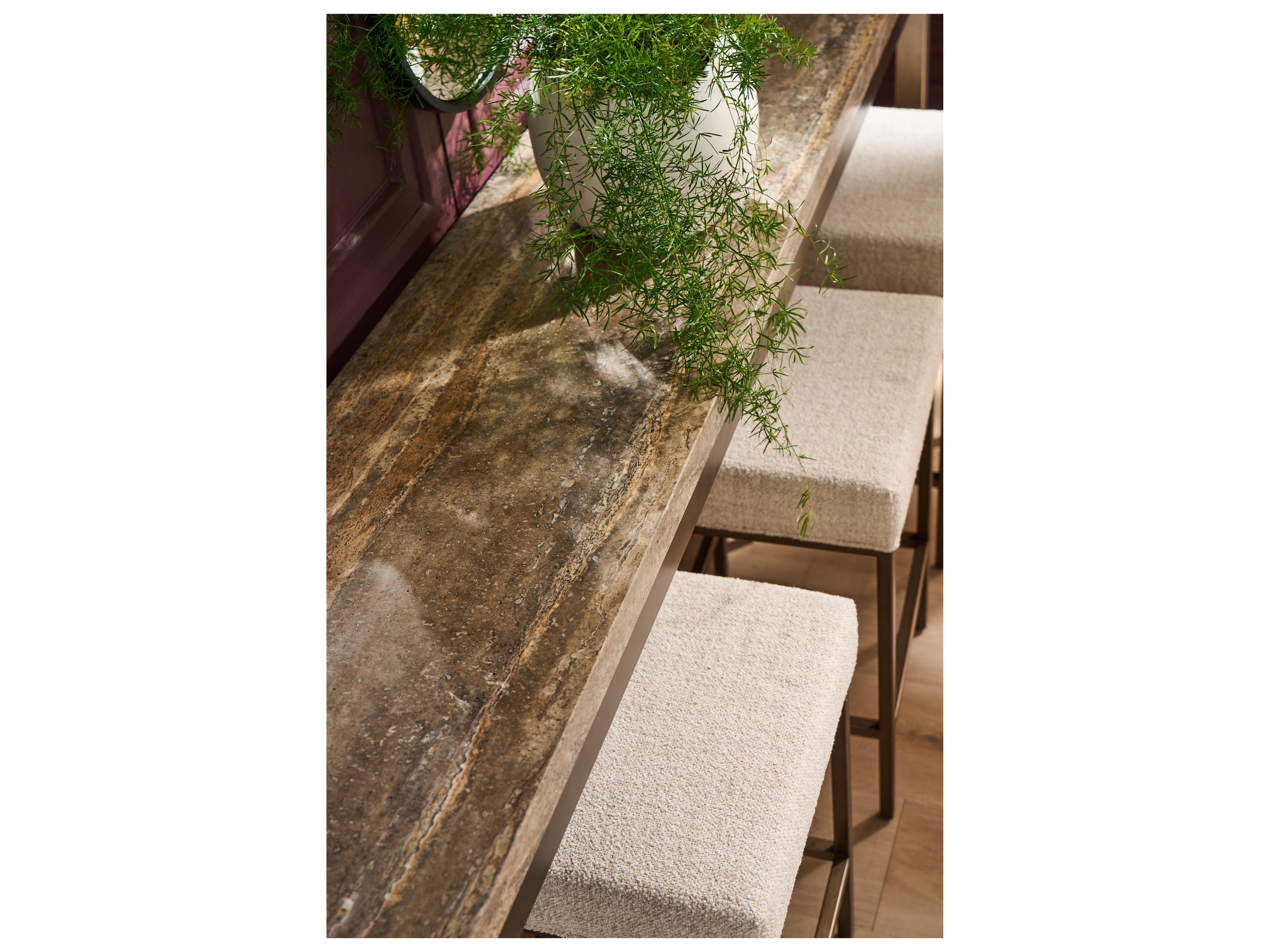 Universal Furniture Montclair Smioked Gold Upholstered Counter Stool