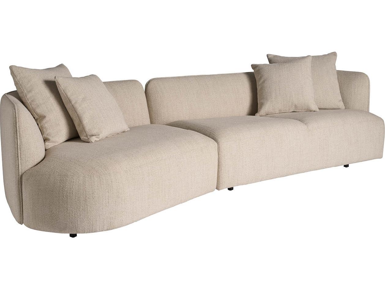 Universal Furniture Danica Beige Upholstered Sectional Sofa
