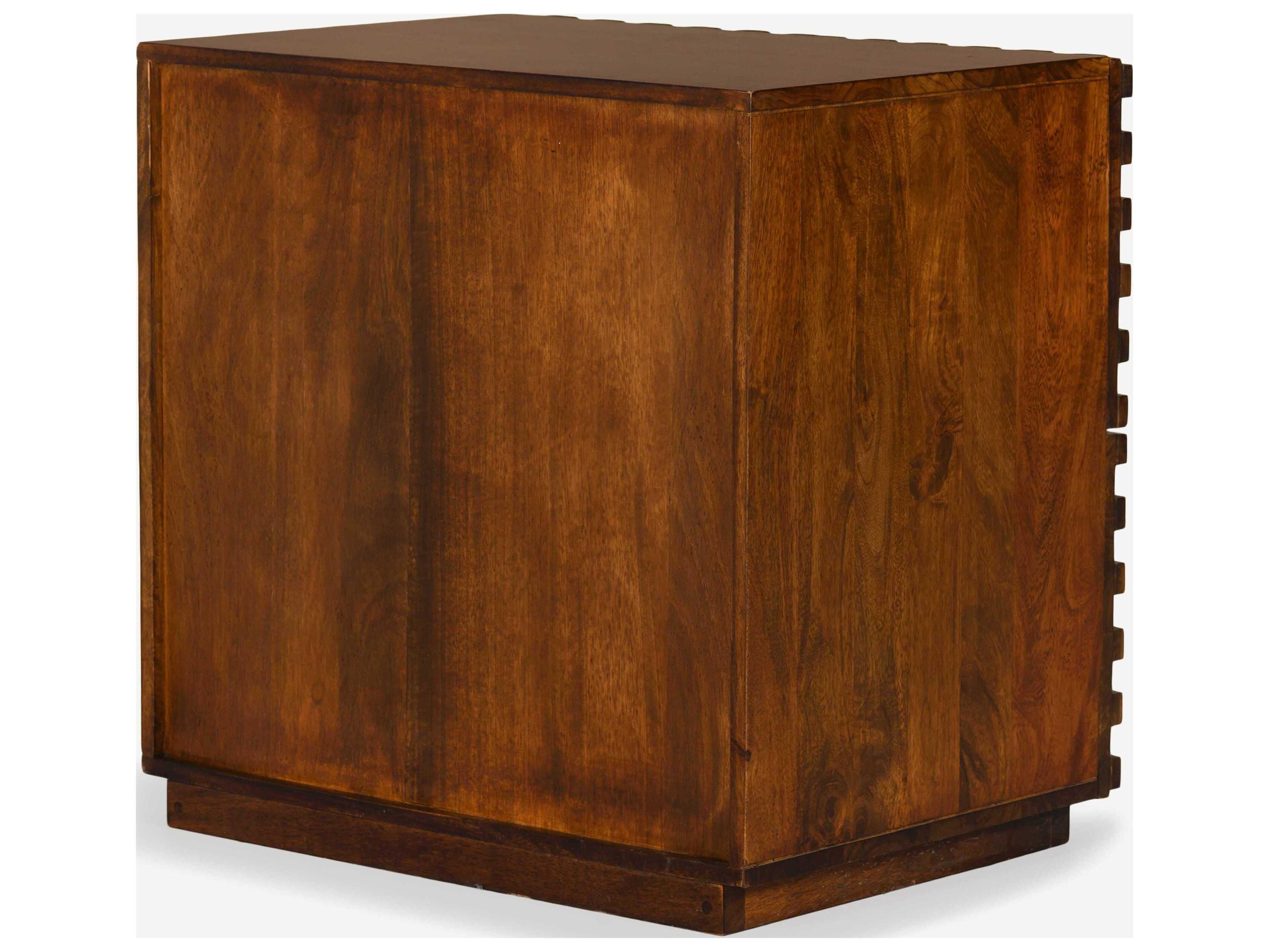 Union Home Maze 2-Drawers Hardwood Nightstand