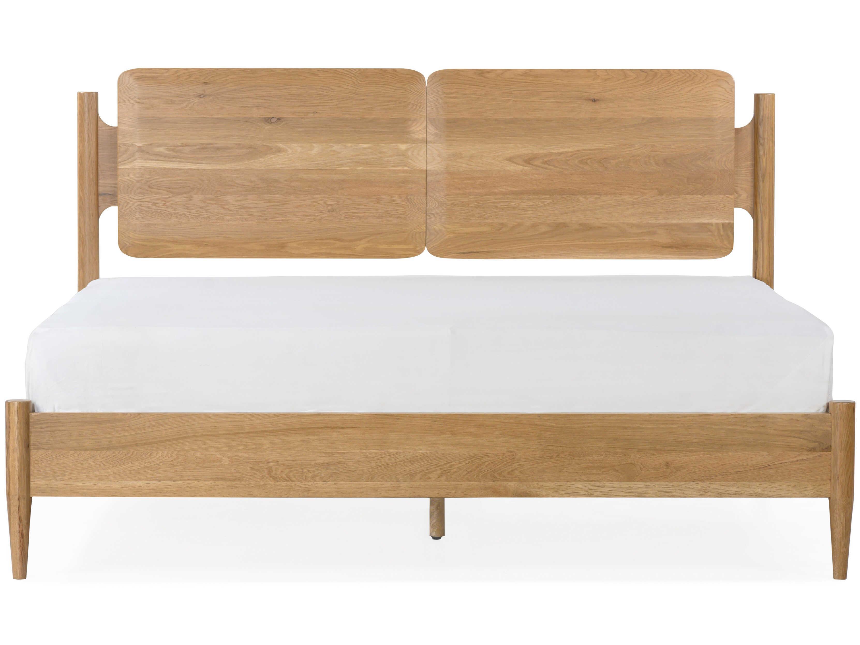 Union Home Daniel Natural Oak Wood Queen Platform Bed