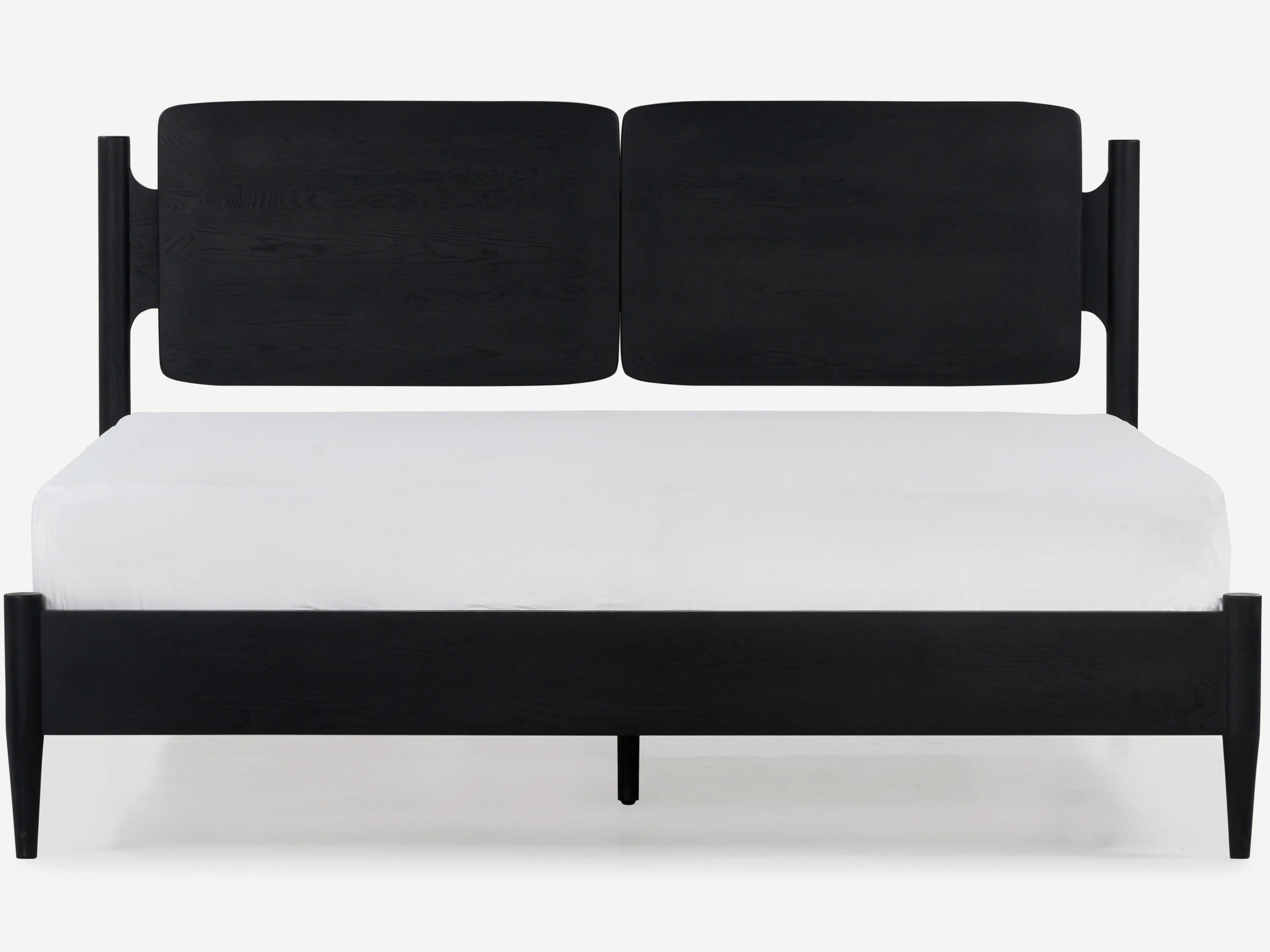 Union Home Daniel Charcoal Black Oak Wood Queen Platform Bed