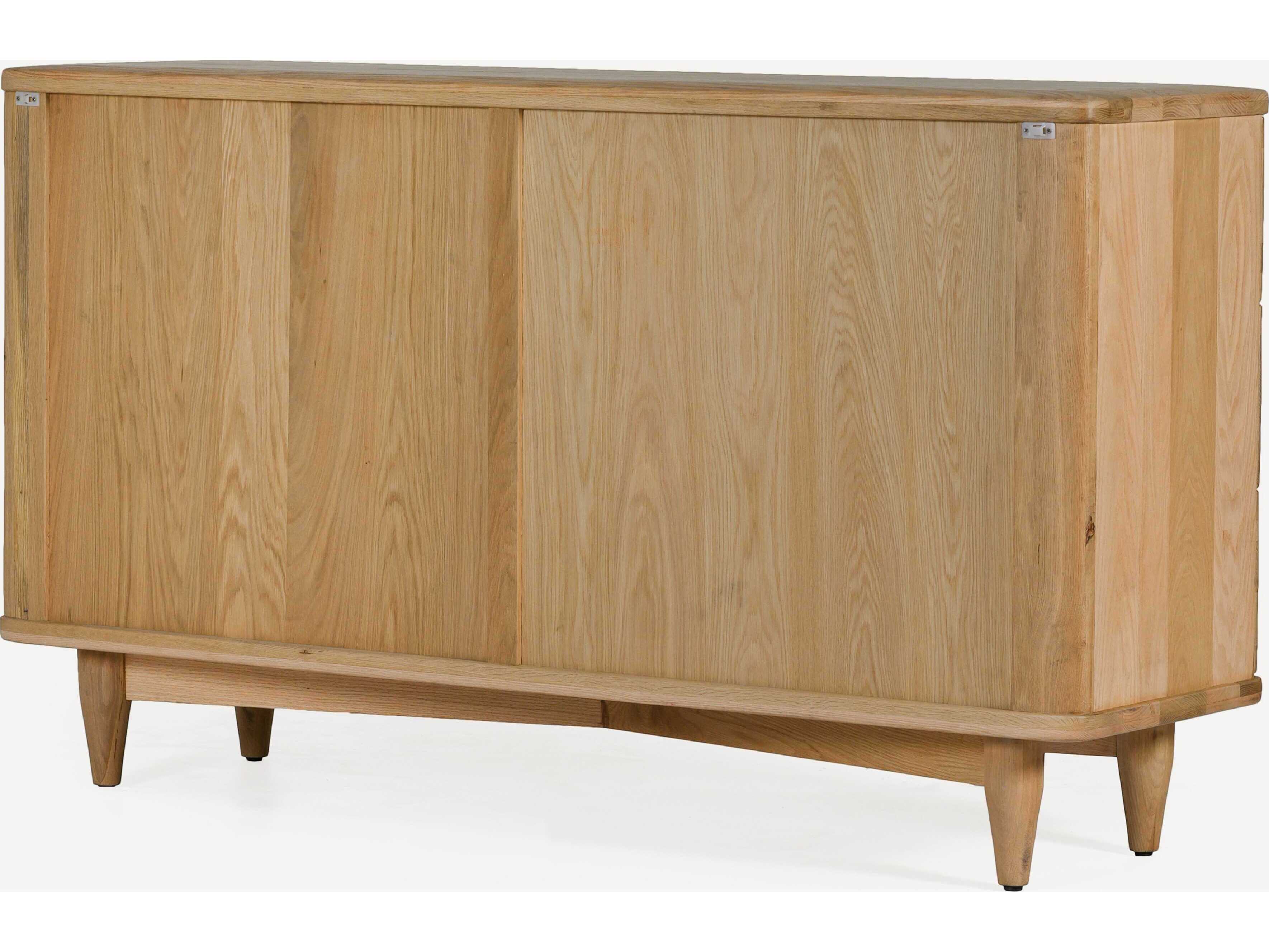 Union Home Daniel 6-Drawers Oak Wood Double Dresser