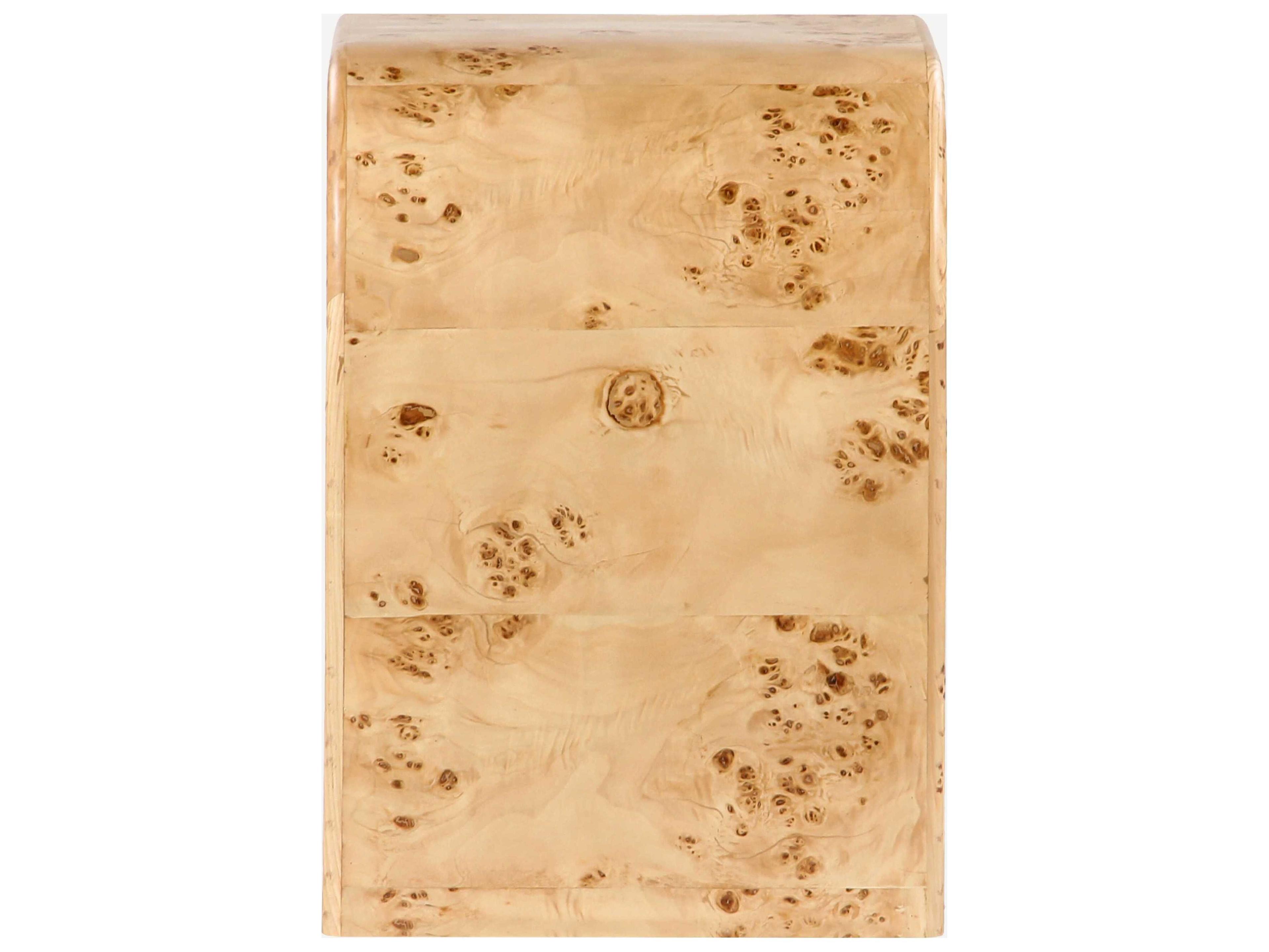 Union Home Liam 1-Drawer Burlwood Nightstand