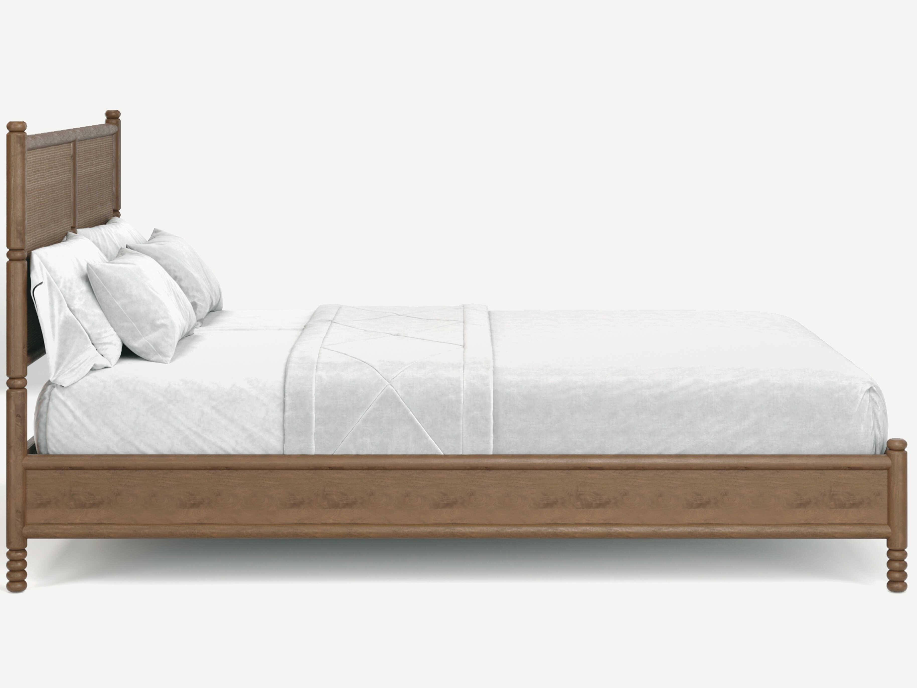 Union Home Molly Porto Dark Brown Acacia Wood Queen Platform Bed