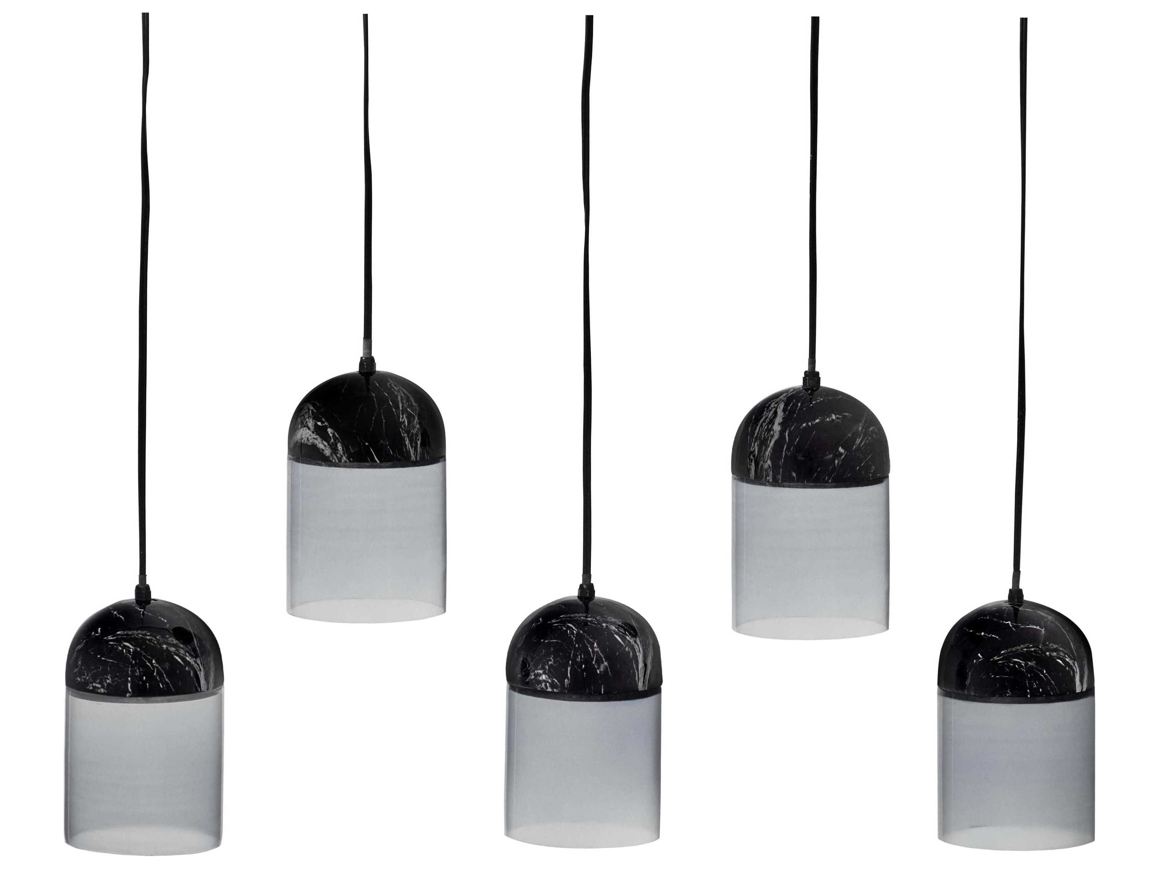 Union Home Duomo Black Powder Coat With Meena Island Pendant