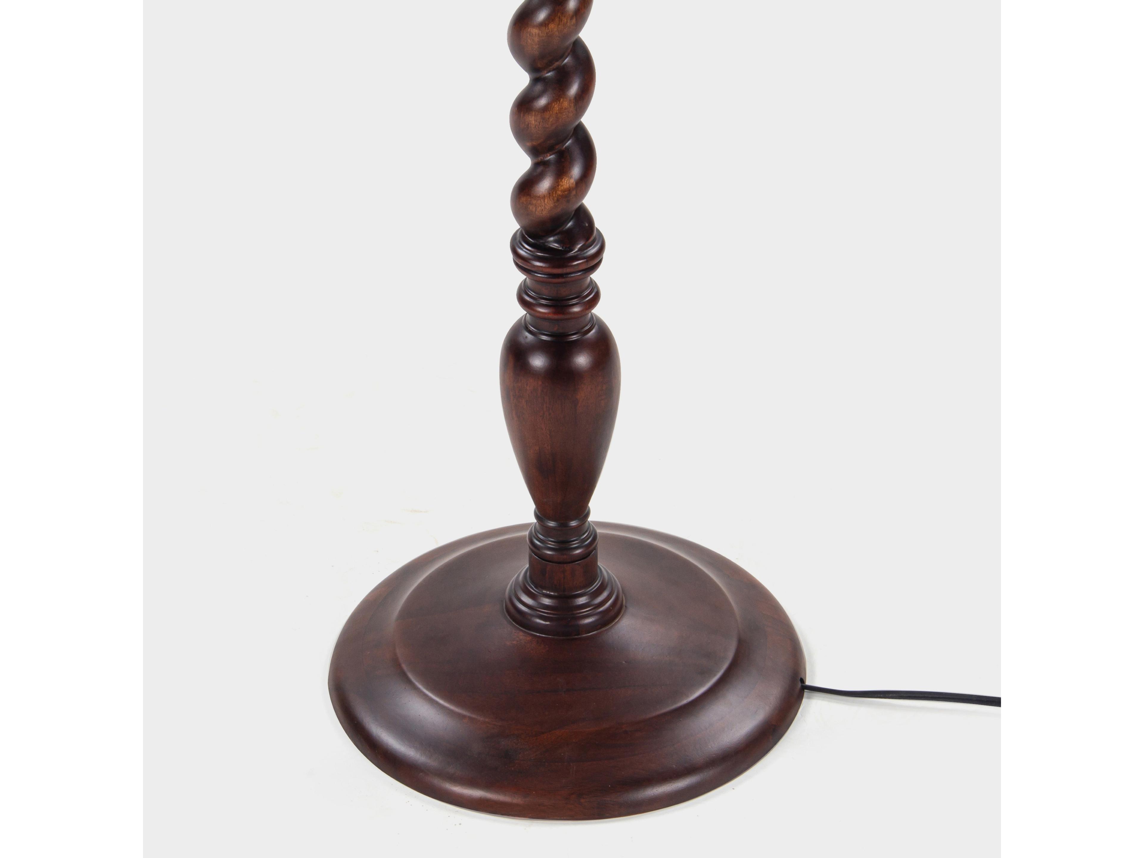 Union Home Twist Porto Dark Brown Floor Lamp