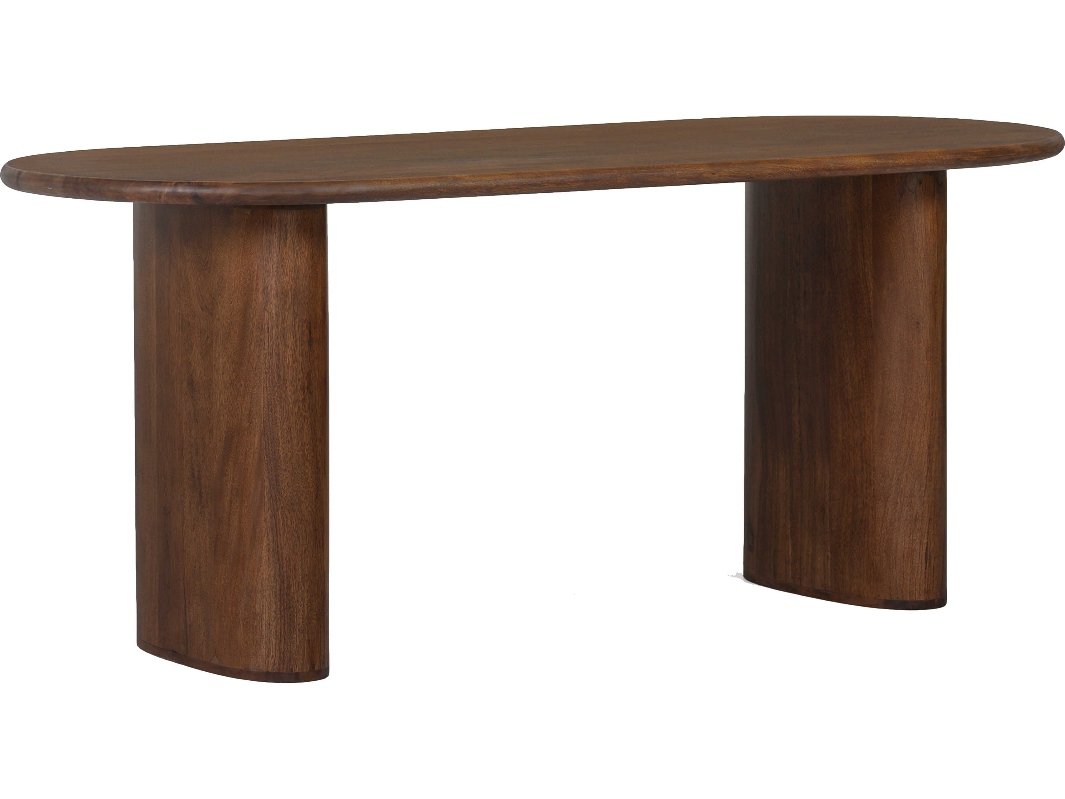 Union Home Ovale Oval Wood Porto Dark Dining Table