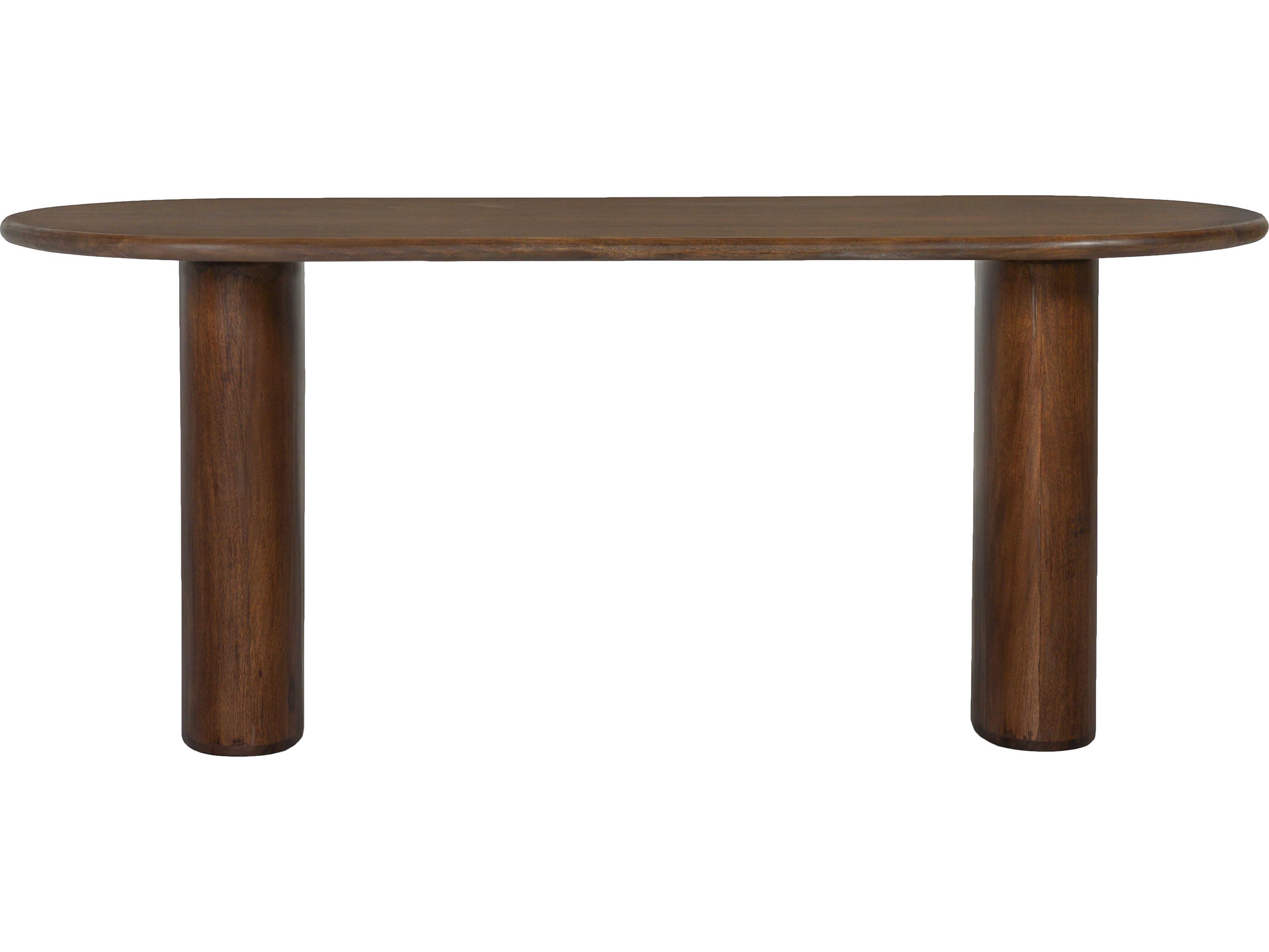 Union Home Ovale Oval Wood Porto Dark Dining Table