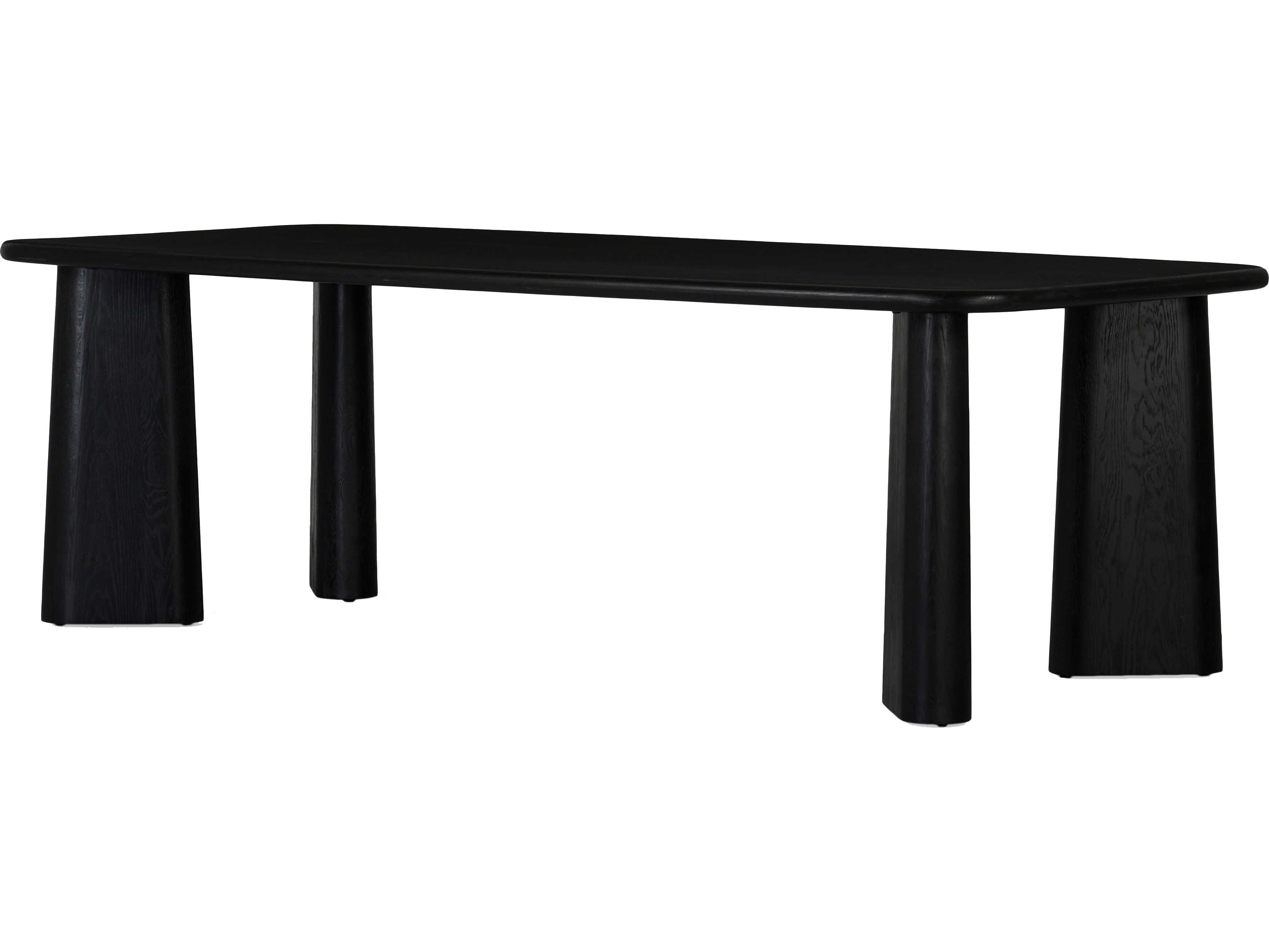 Union Home Laurel Rectangular Wood Charcoal Dining Table