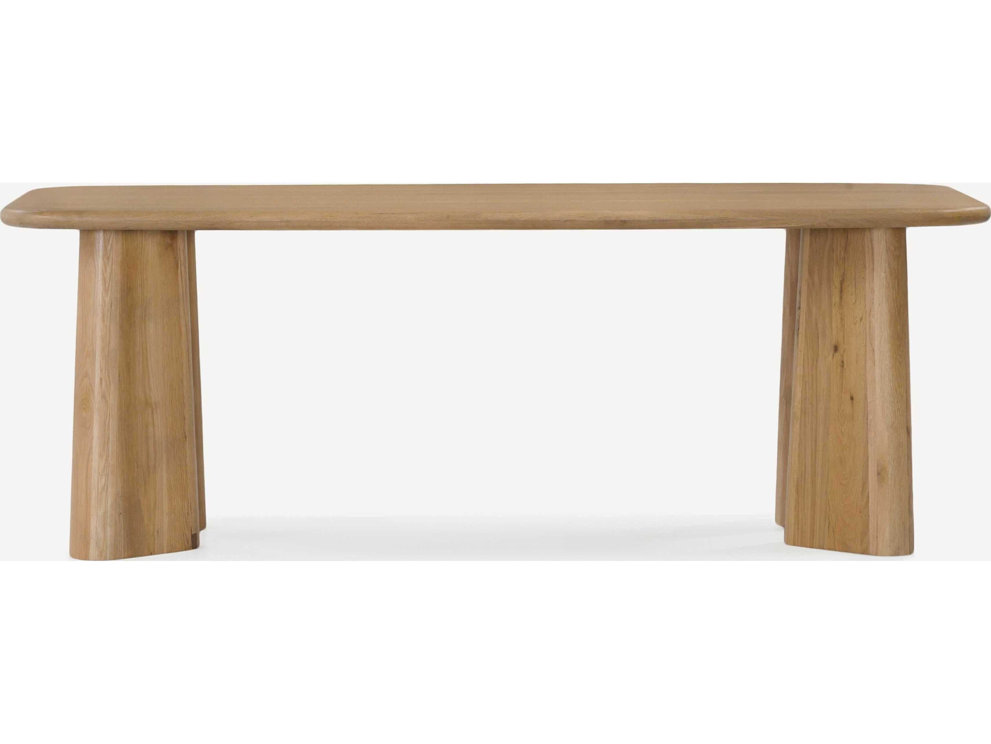 Union Home Laurel Rectangular Wood Natural Dining Table