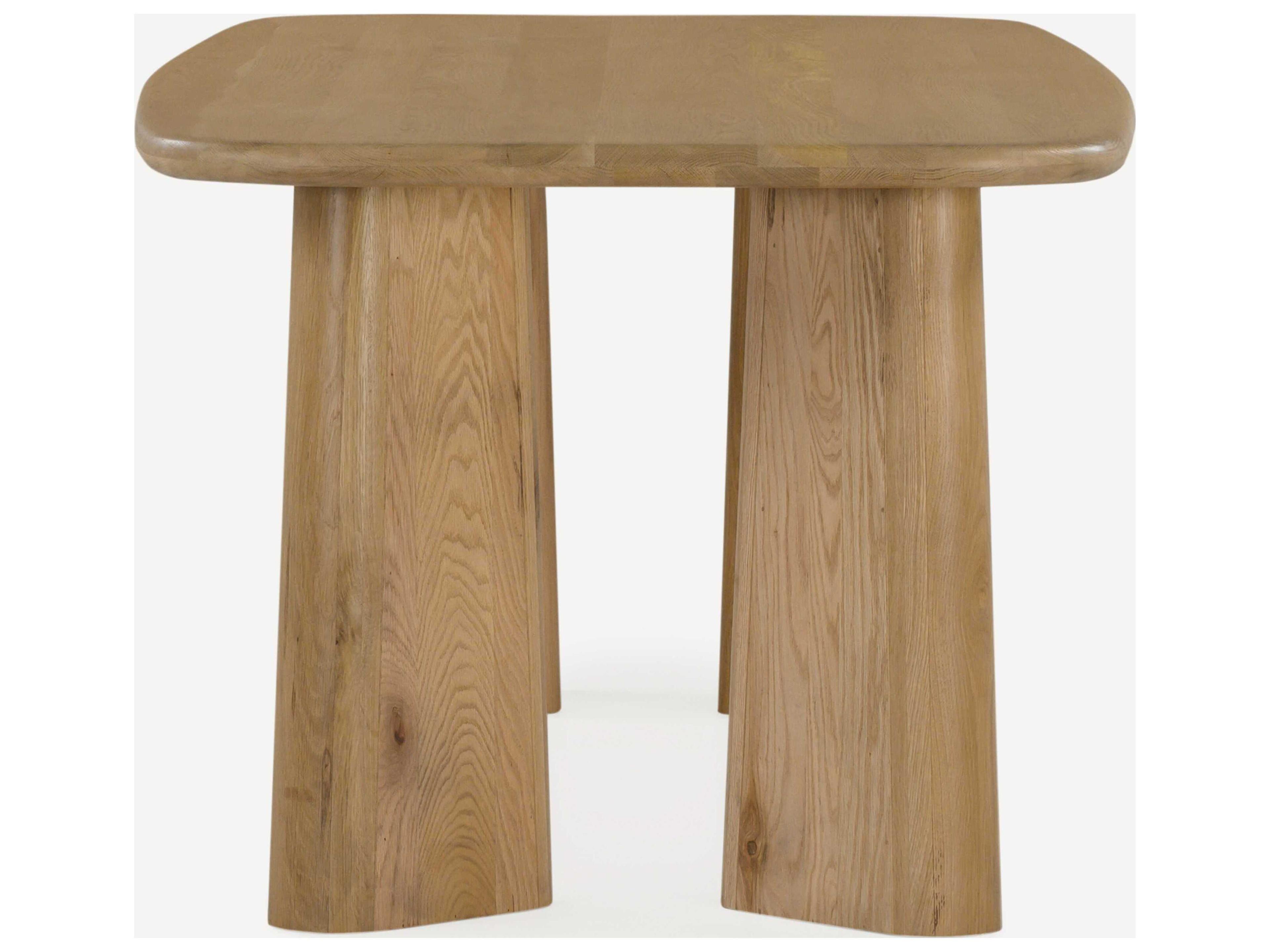 Union Home Laurel Rectangular Wood Natural Dining Table