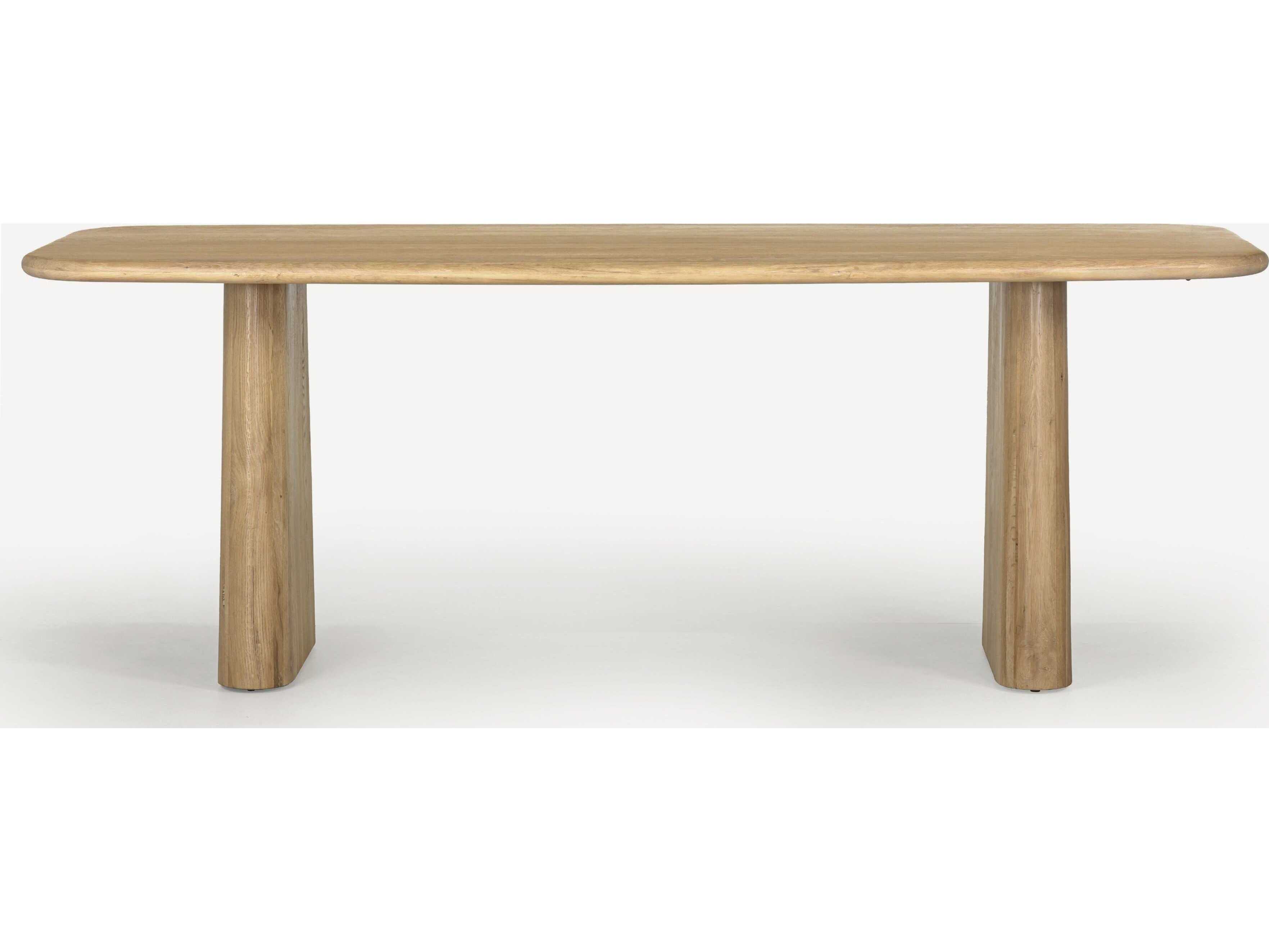 Union Home Laurel Rectangular Wood Natural Dining Table
