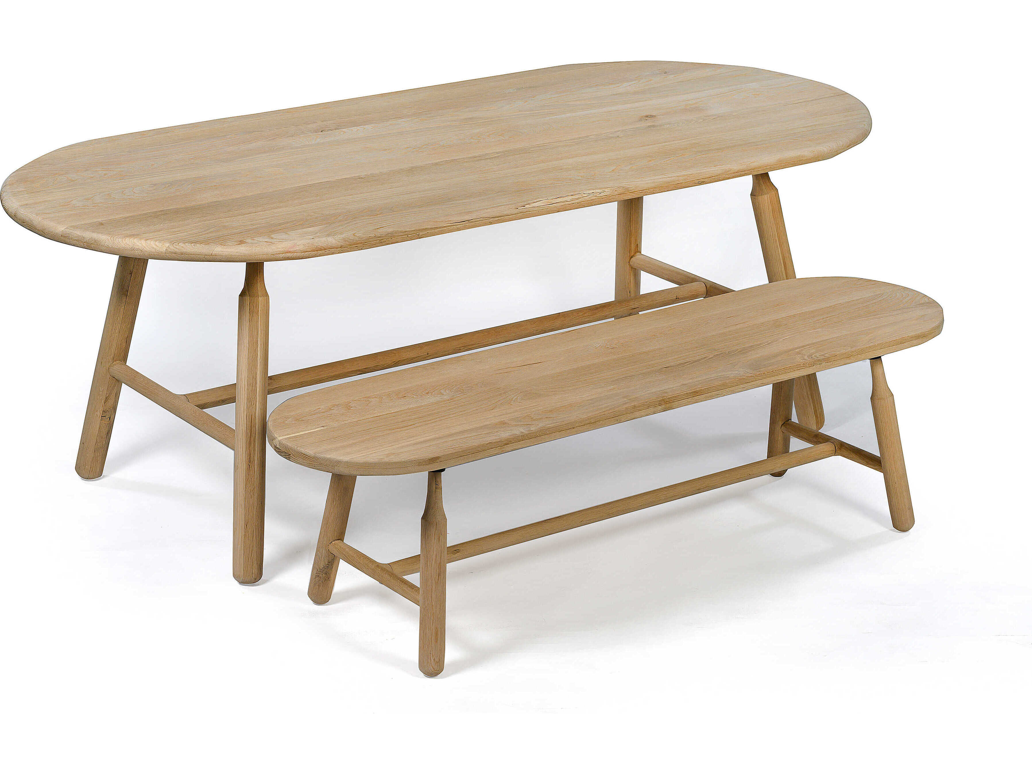 Union Home Dowel Natural Beige Accent Bench