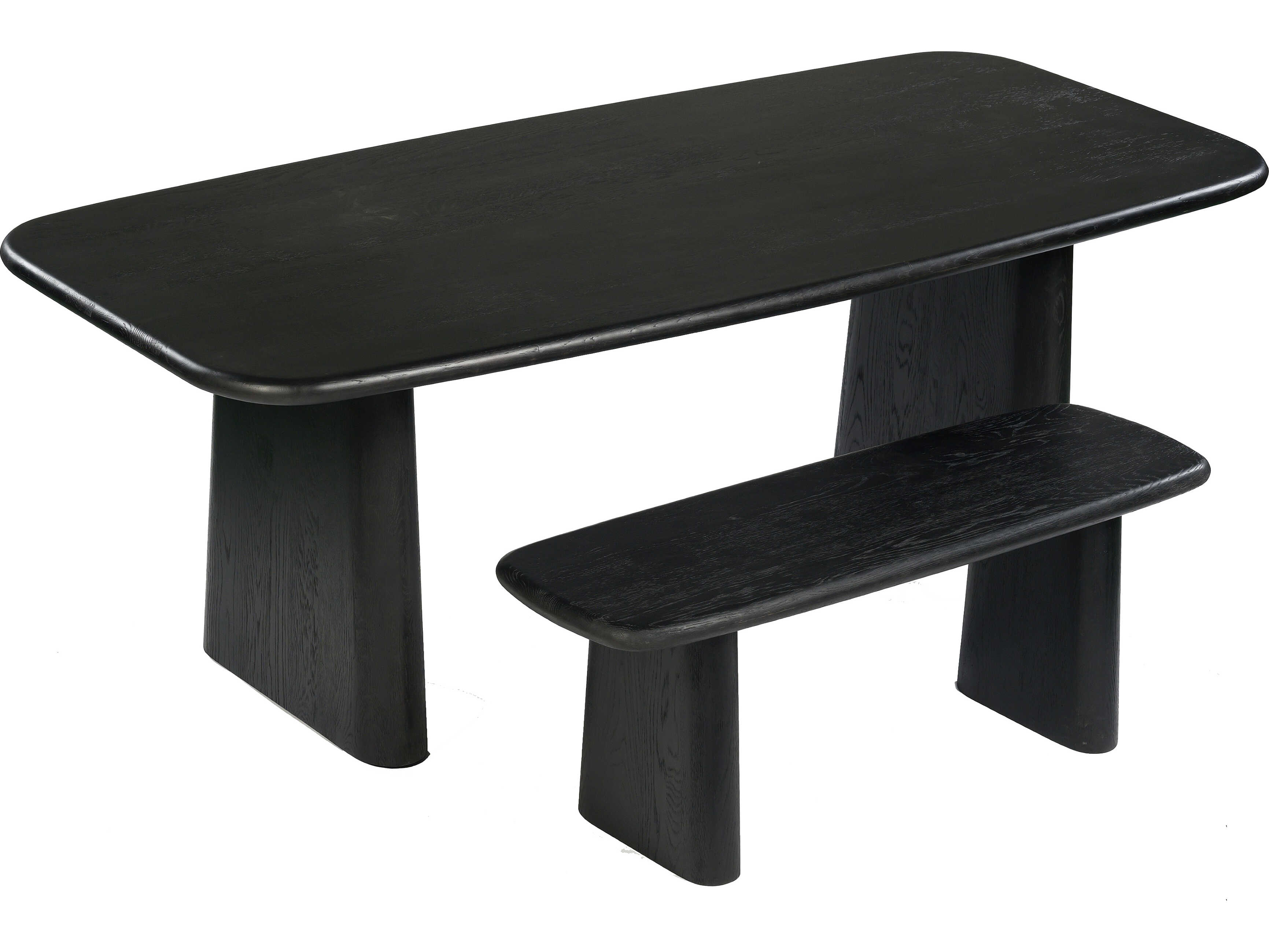 Union Home Laurel Charcoal Black Accent Bench