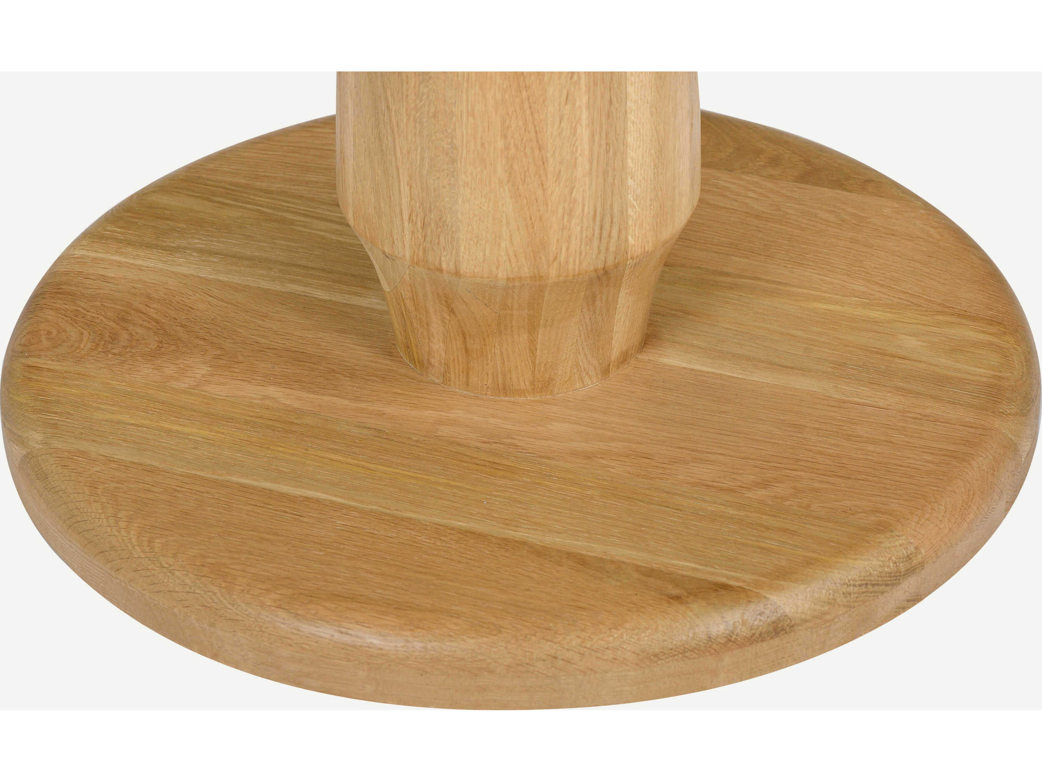 Union Home Dowel Round Wood Natural Dining Table