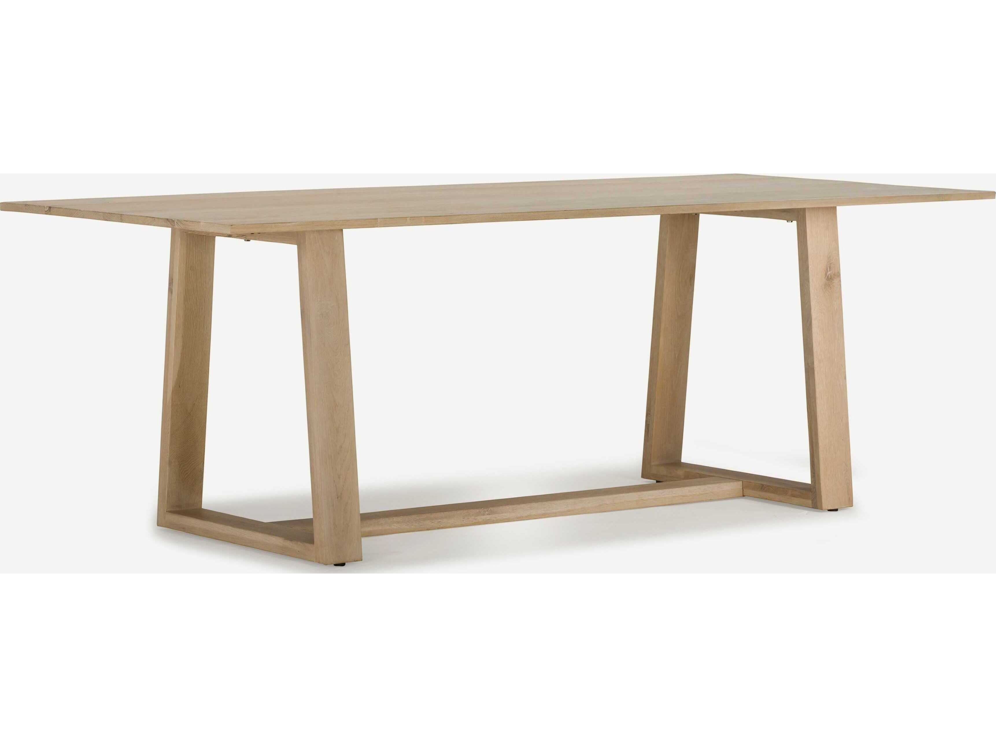 Union Home Kiayara Rectangular Wood Natural Dining Table