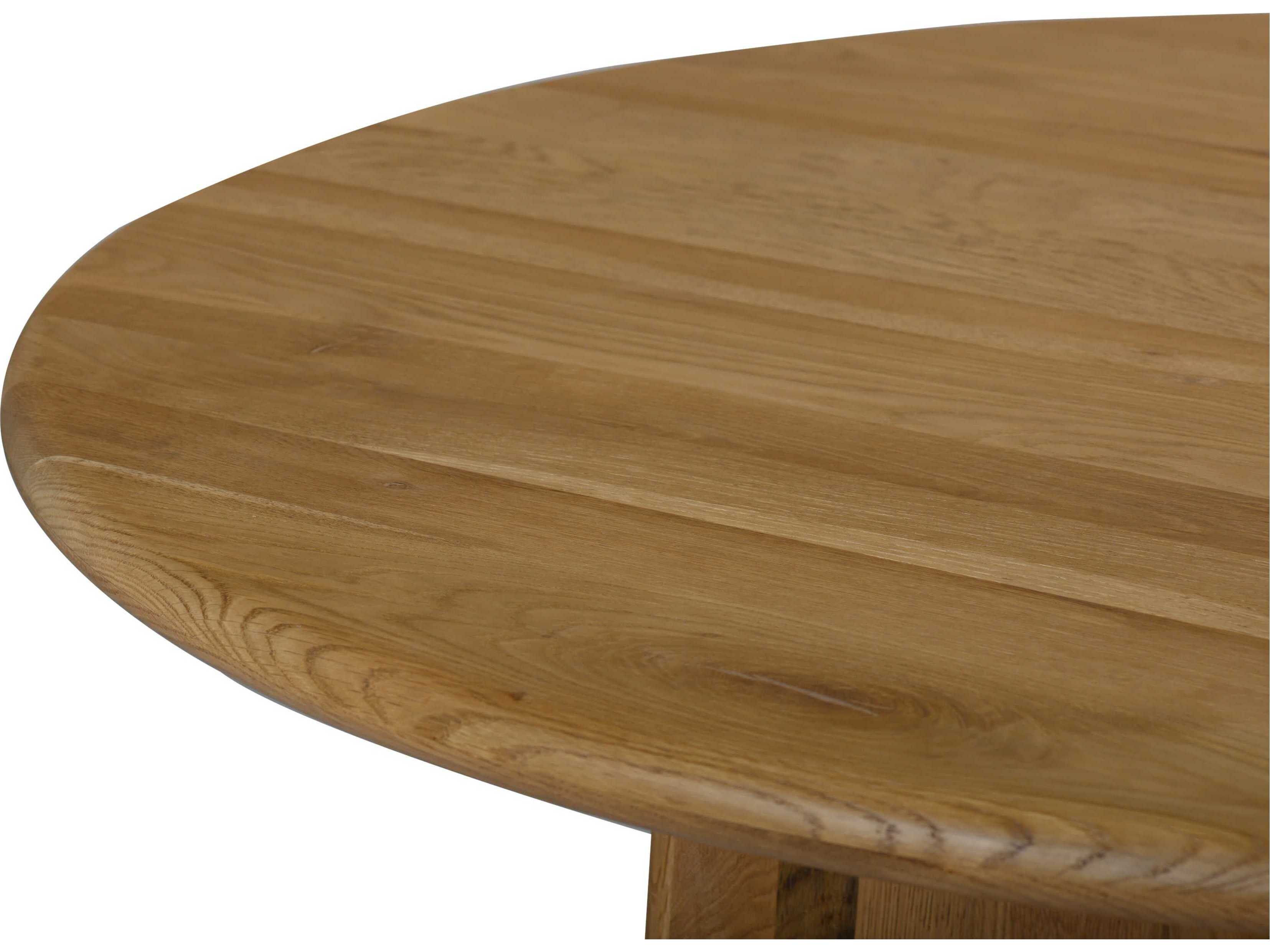 Union Home Laurel Round Wood Natural Dining Table