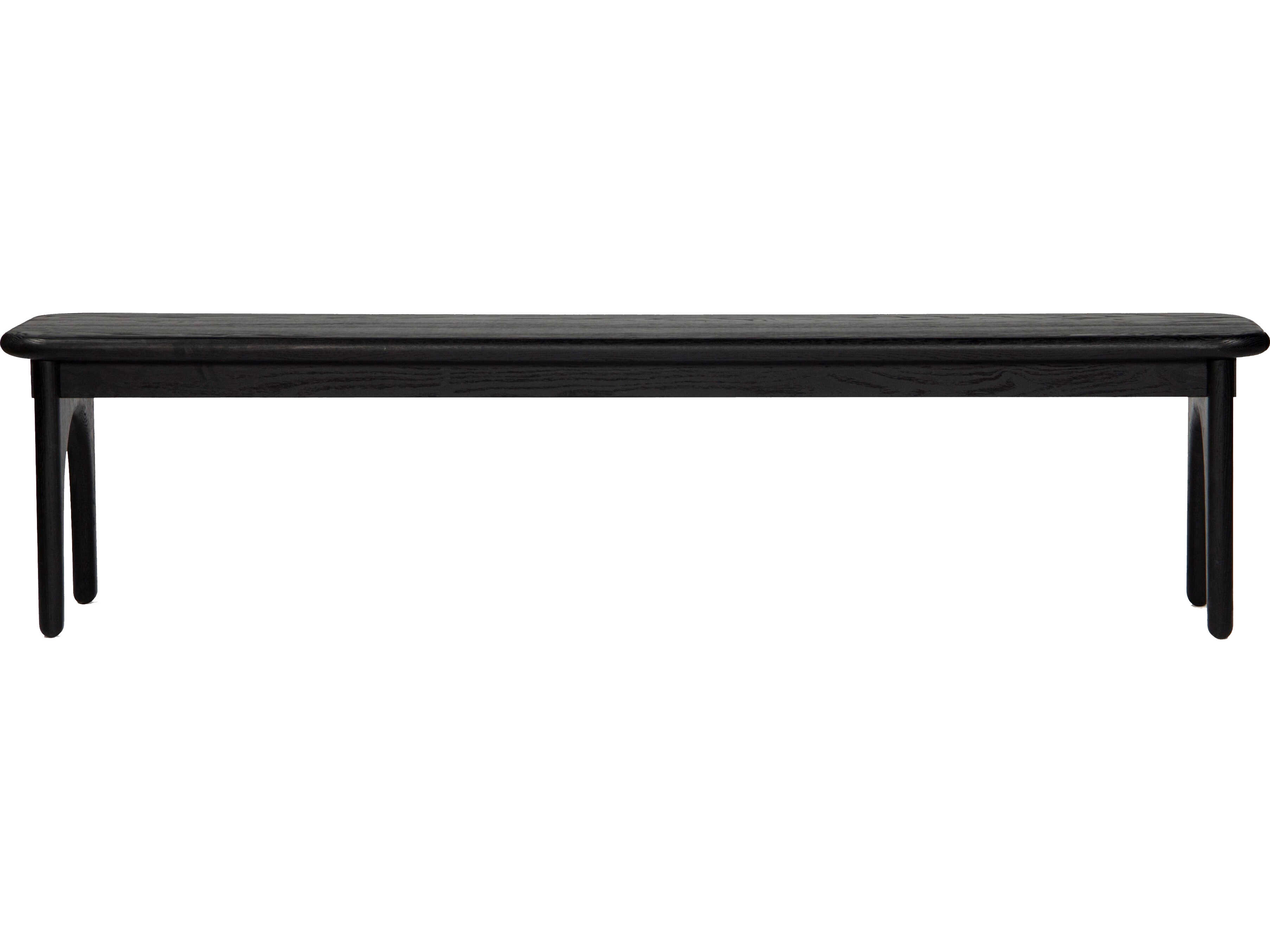 Union Home Luna Charcoal Black Accent Bench