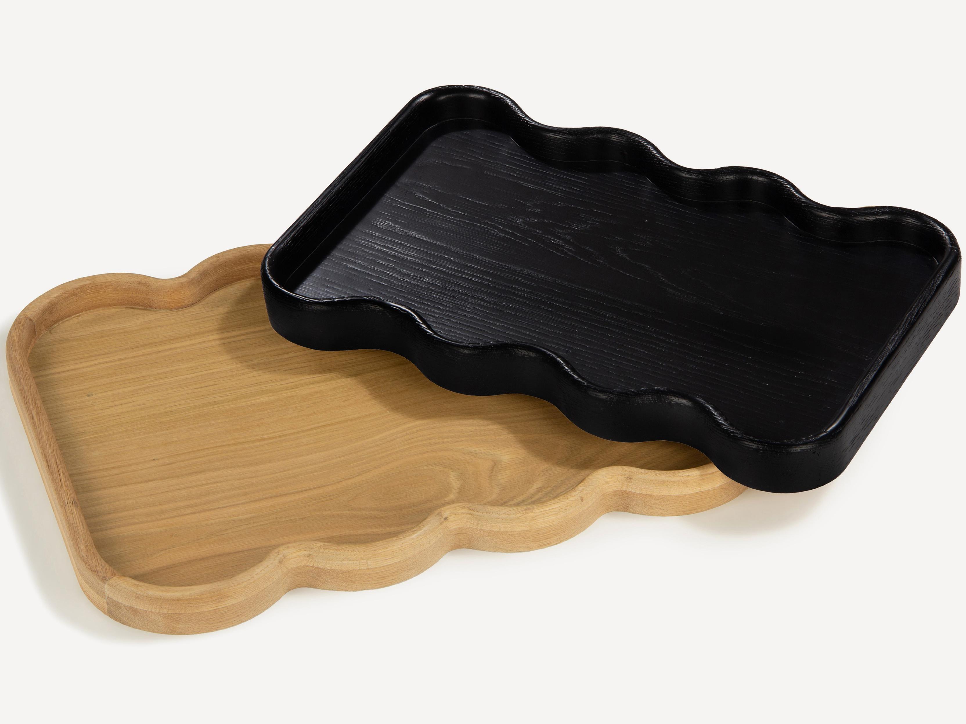 Union Home Swirl Charcoal Serving Tray