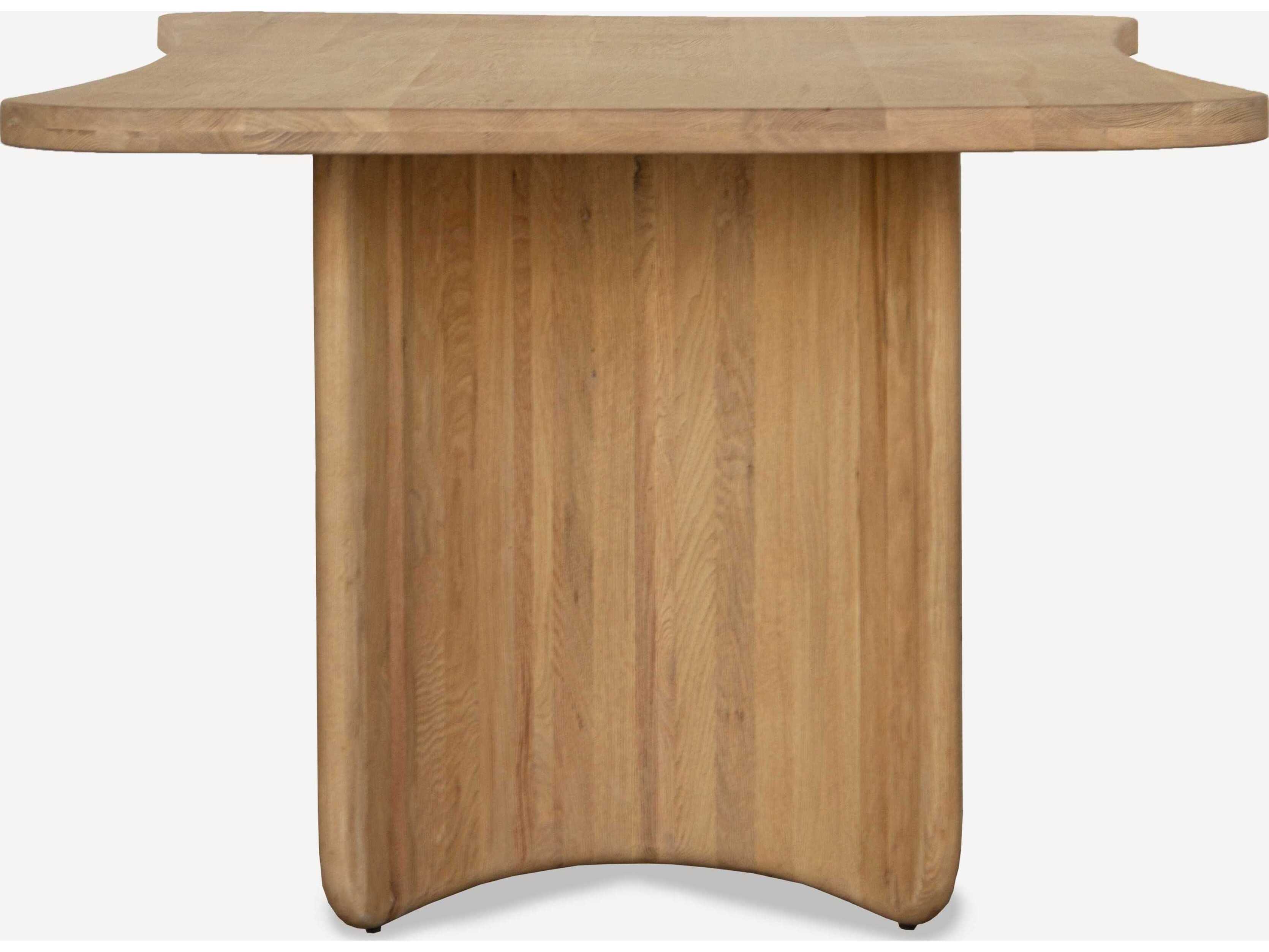 Union Home Tidal Rectangular Wood Natural Dining Table