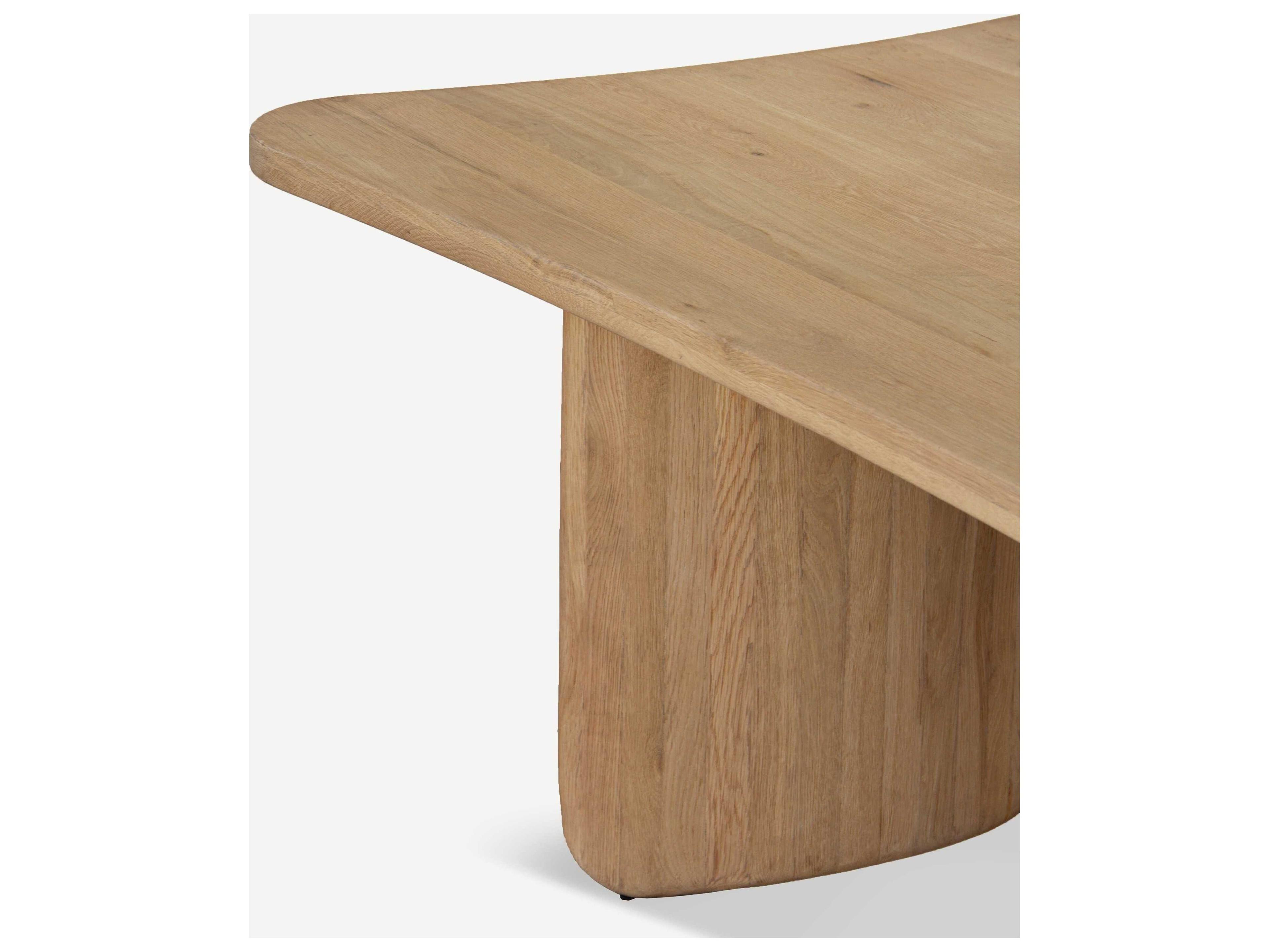 Union Home Tidal Rectangular Wood Natural Dining Table