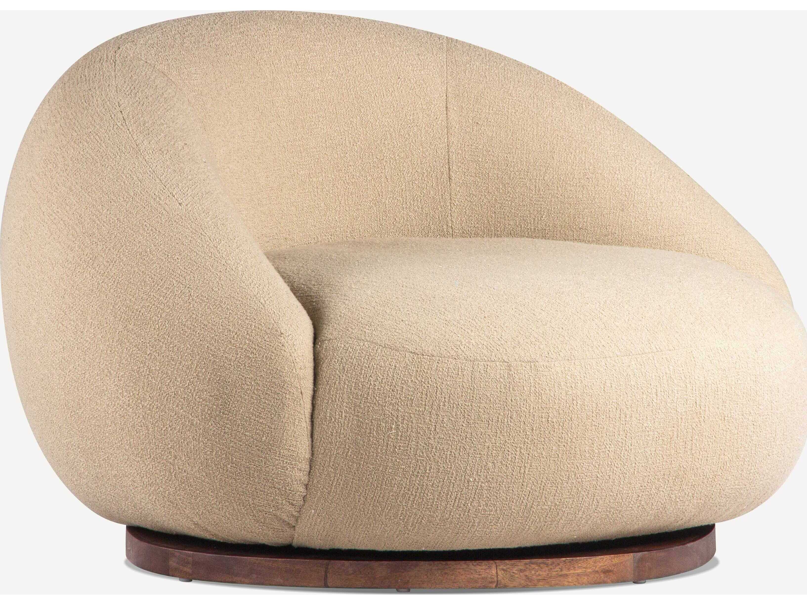 Union Home June Swivel Beige Accent Chair