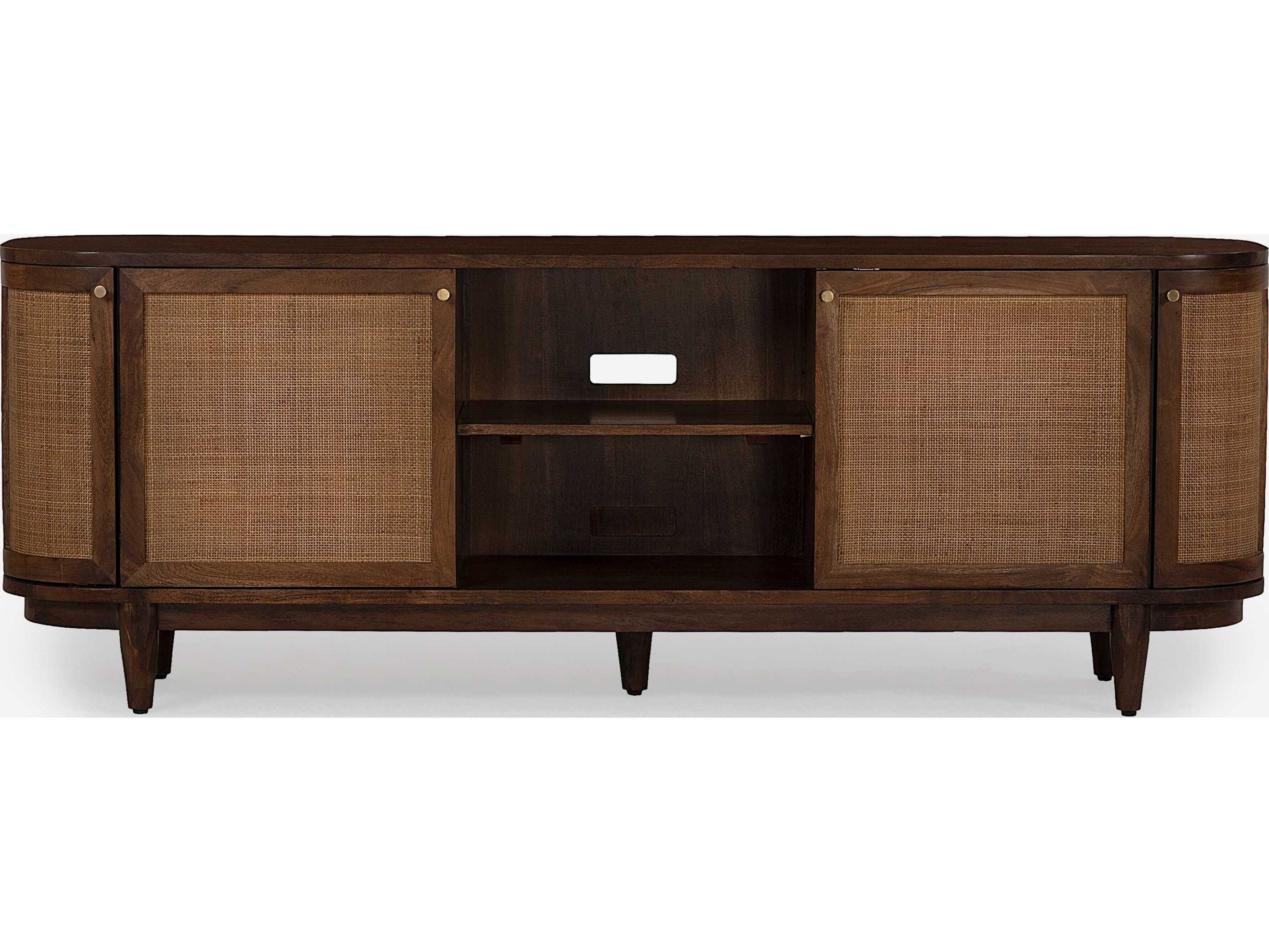 Union Home Canggu 84" Acacia Wood Porto Dark Media Console