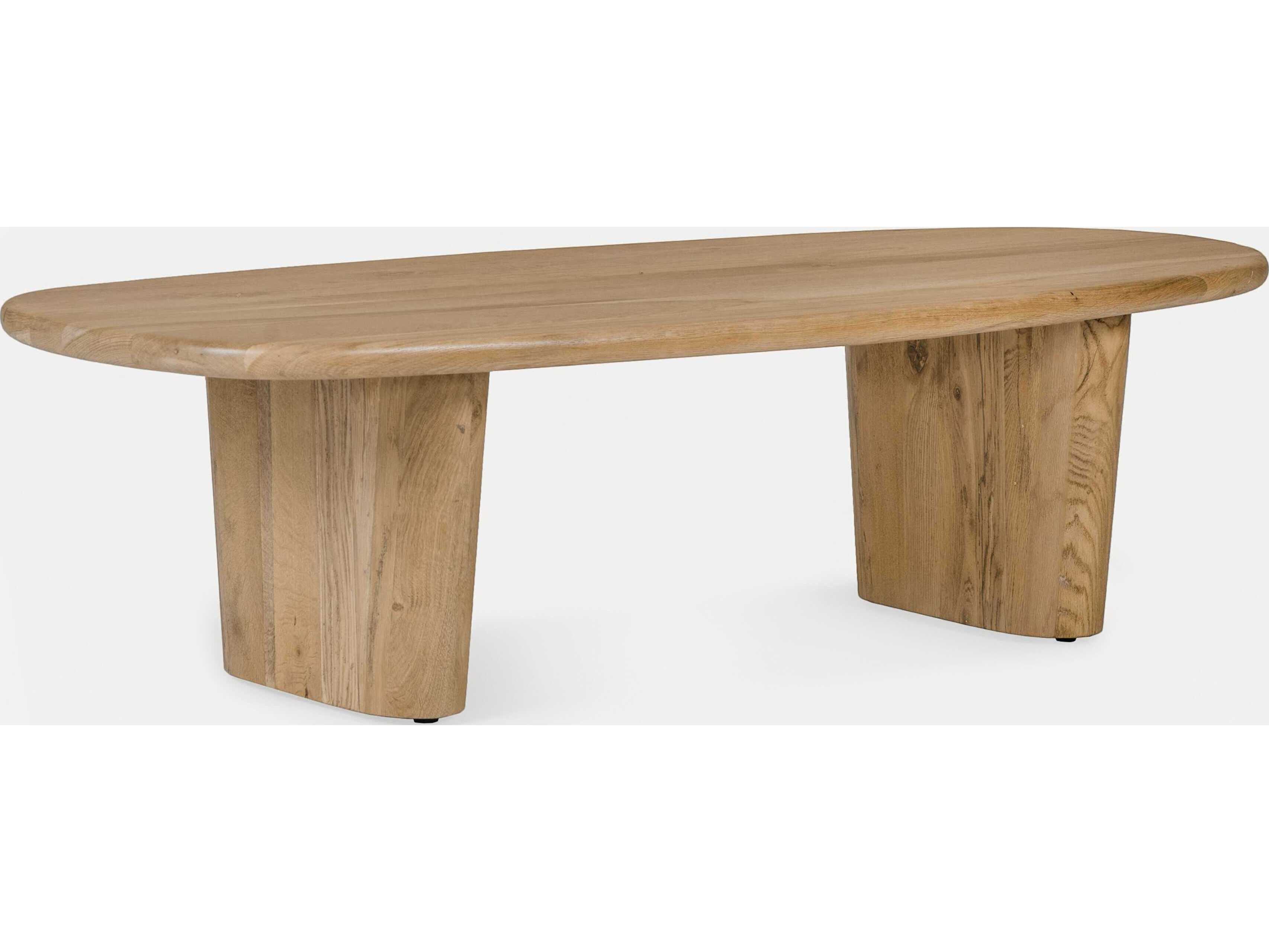 Union Home Laurel Oval Wood Natural Coffee Table