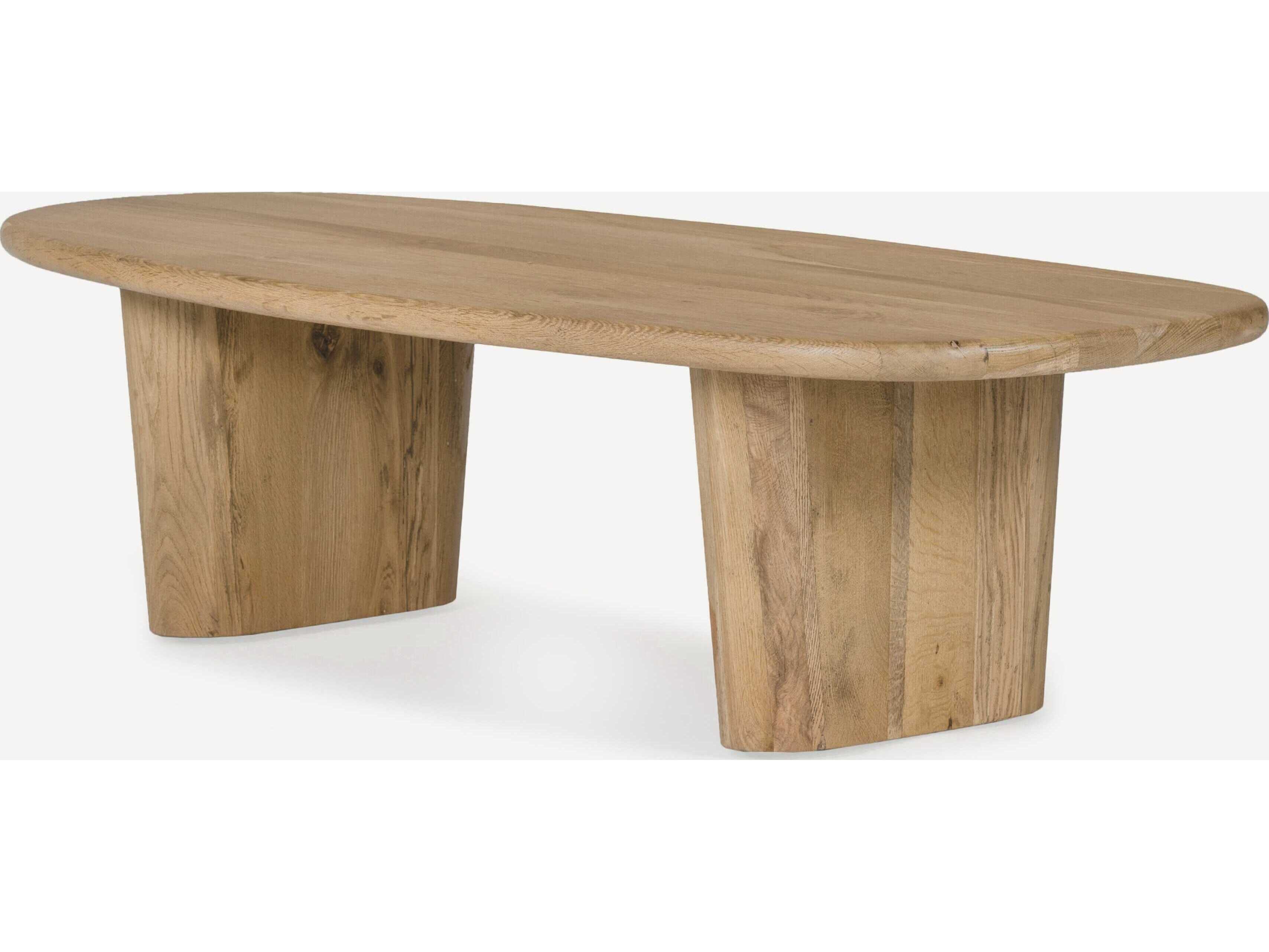 Union Home Laurel Oval Wood Natural Coffee Table