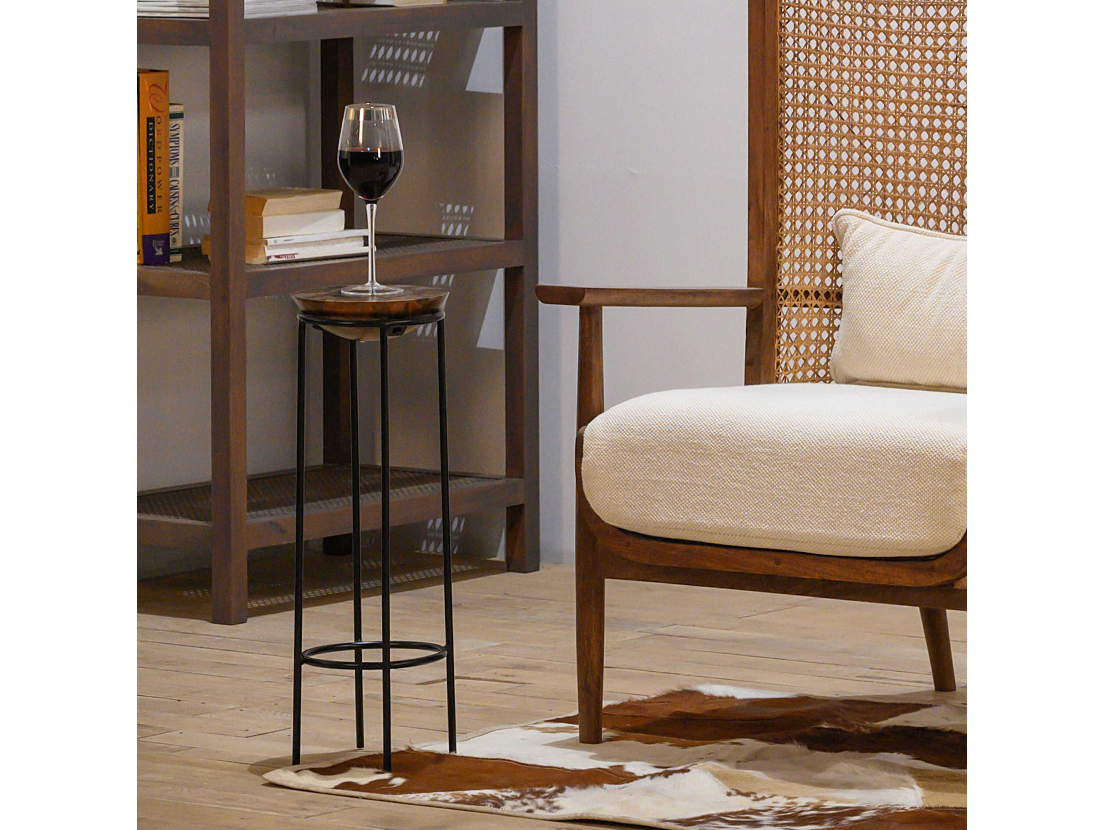 Union Home Disc Round Metal Powder Coat Reactive End Table