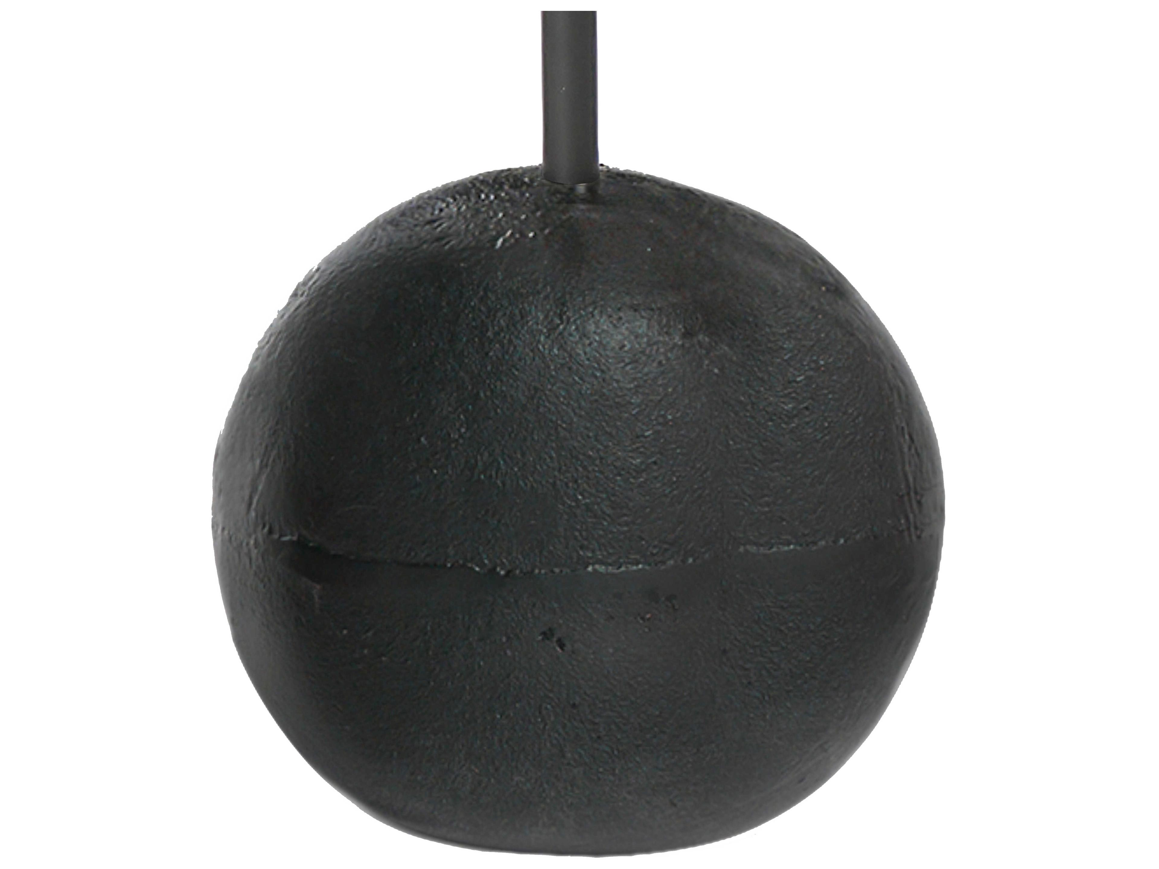 Union Home Cannon Round Steel Burnt Oil End Table