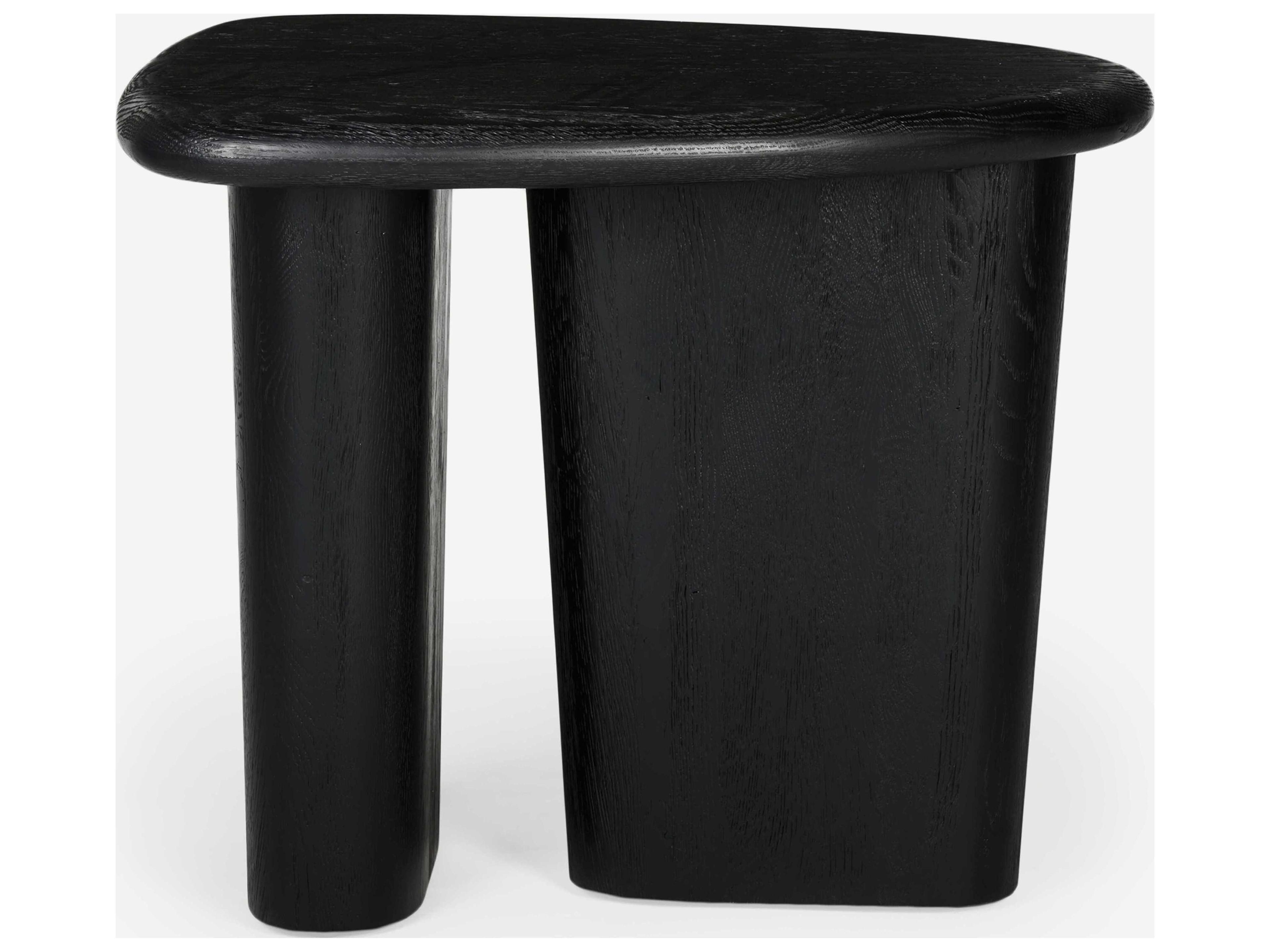 Union Home Laurel Wood Charcoal End Table
