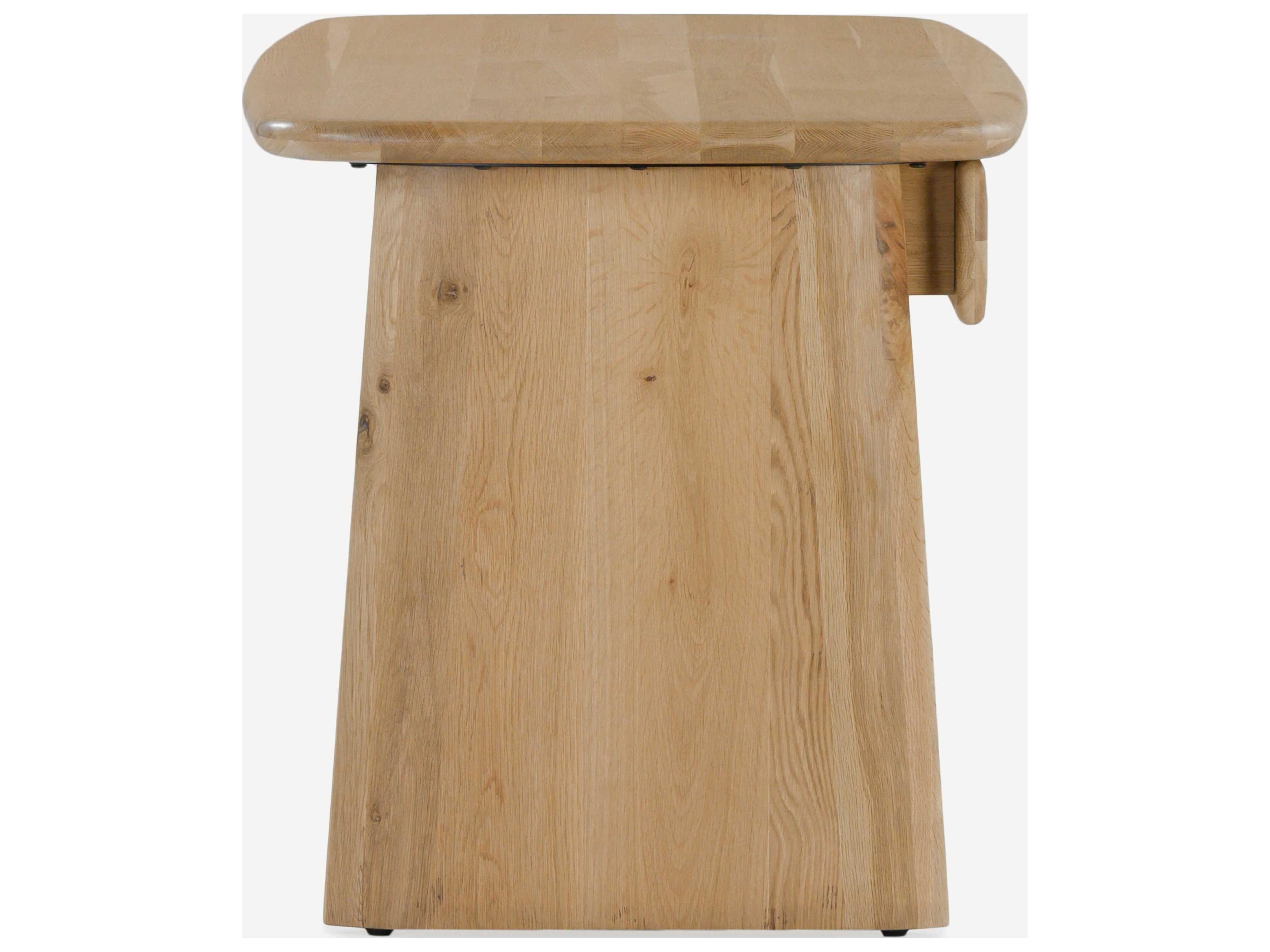 Union Home Laurel Natural Oak Wood Writing Desk