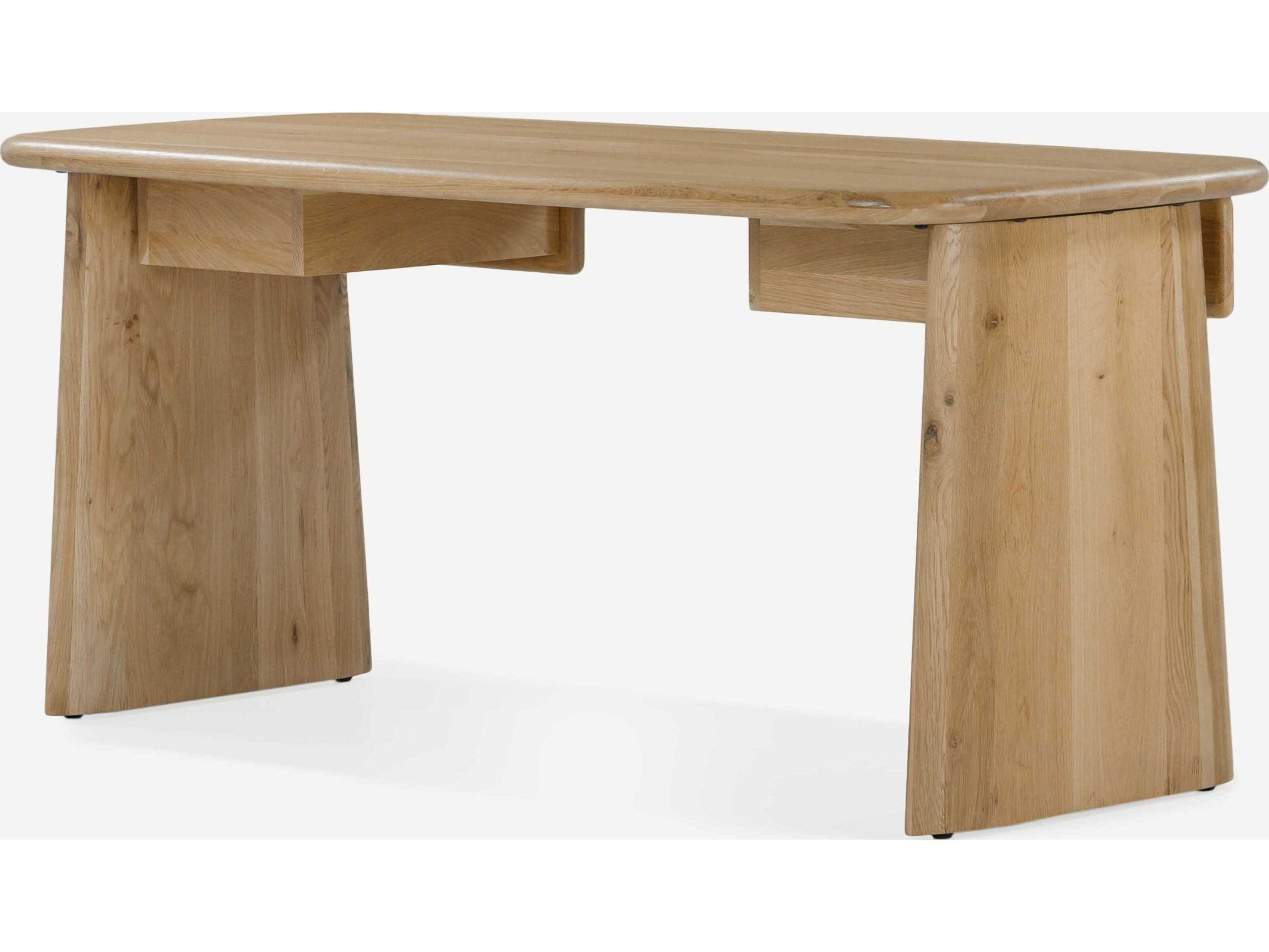 Union Home Laurel Natural Oak Wood Writing Desk
